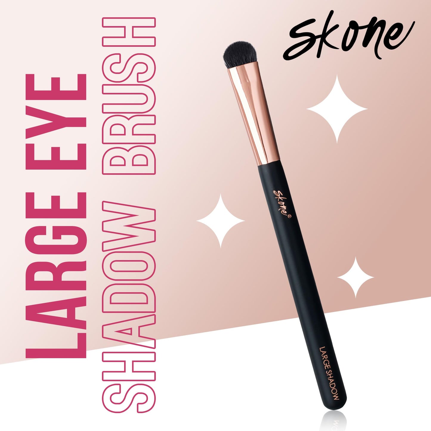 Skone Cosmetics | Professional Grade Makeup Brush | Eye Shadow | Eyebrows | Primer | Smudger | Nylon Brush (Large Shadow Brush) Beauty & Personal Care Skone