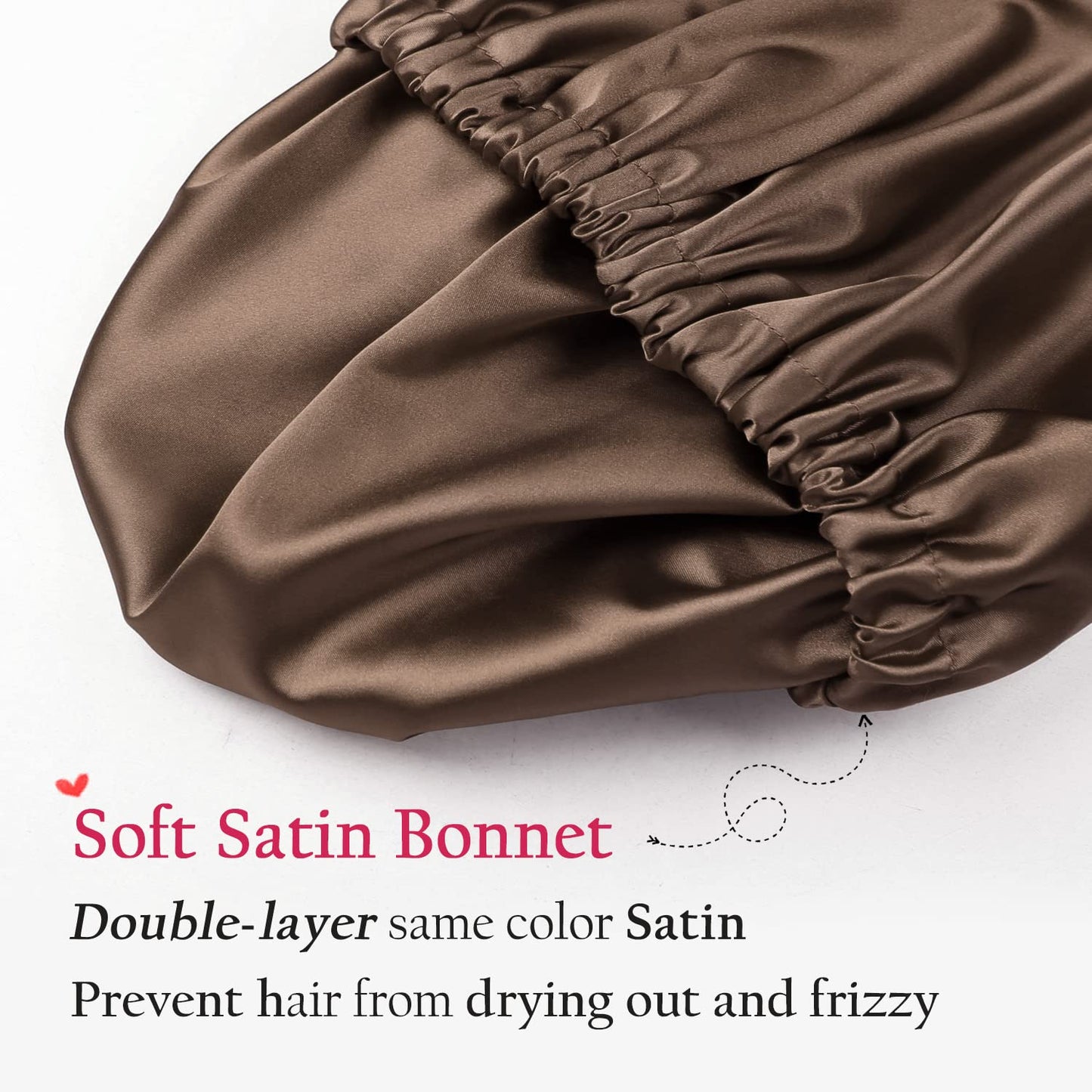 Adjustable Satin Lined Sleeping Cap for Men and Women Reversible Night Hat Brown Beauty and Personal Care Alnorm