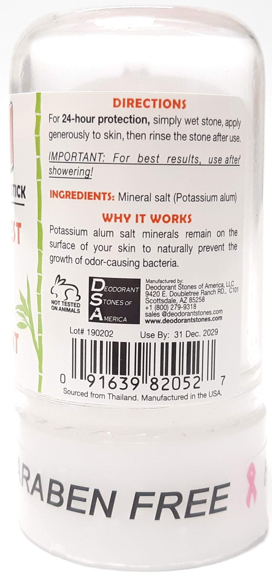 Thai Deodorant Deod Stick Beauty and Personal Care Thai Deodorant Stone