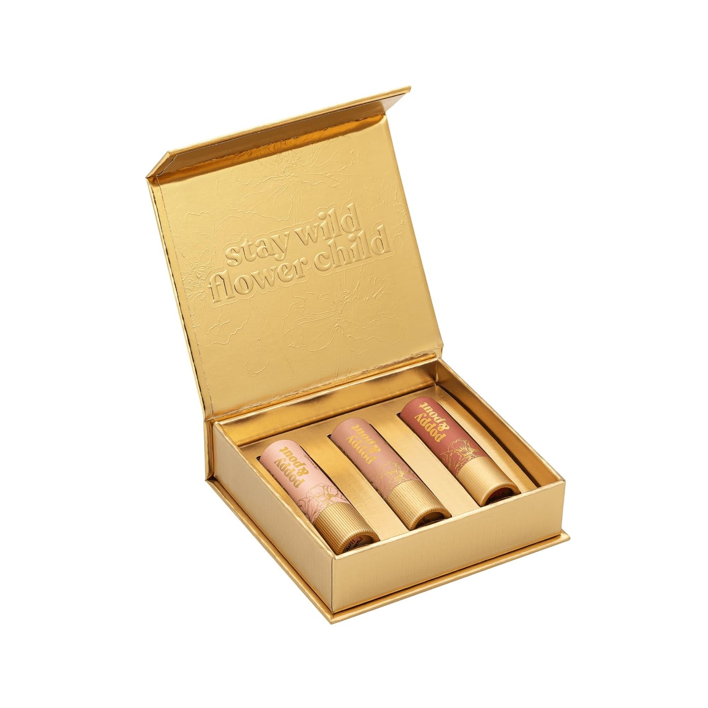 Poppy & Pout All Natural Lip Tints, Sustainable Cardboard Tubes, Hand-filled, Beeswax, Vitamin E, Coconut Oil, Cruelty Free (Bare & Beautiful Trio) Beauty and Personal Care Poppy & Pout
