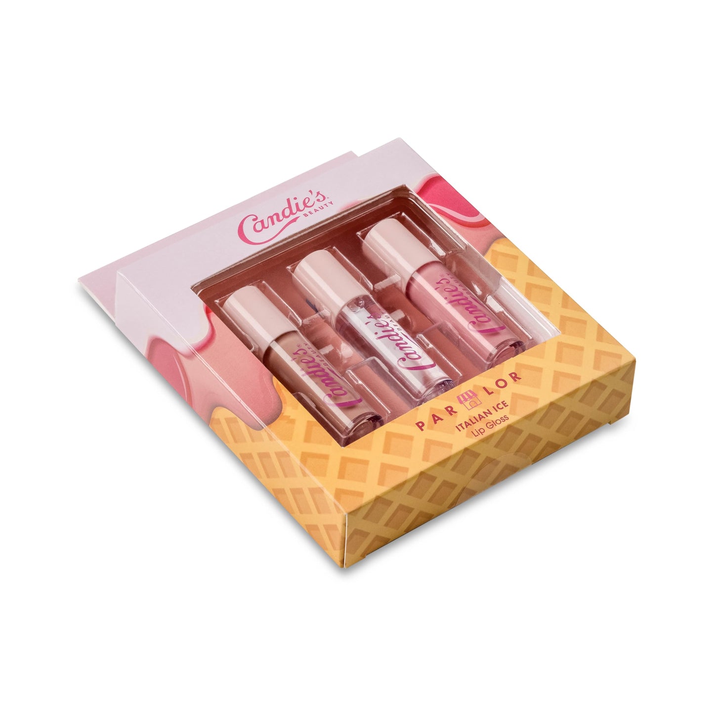Candie's Parlor Italian Ice Lip Gloss, Mini 3-Piece Set - Moisturizing, Flavorful Lip Care Beauty & Personal Care CANDIE'S