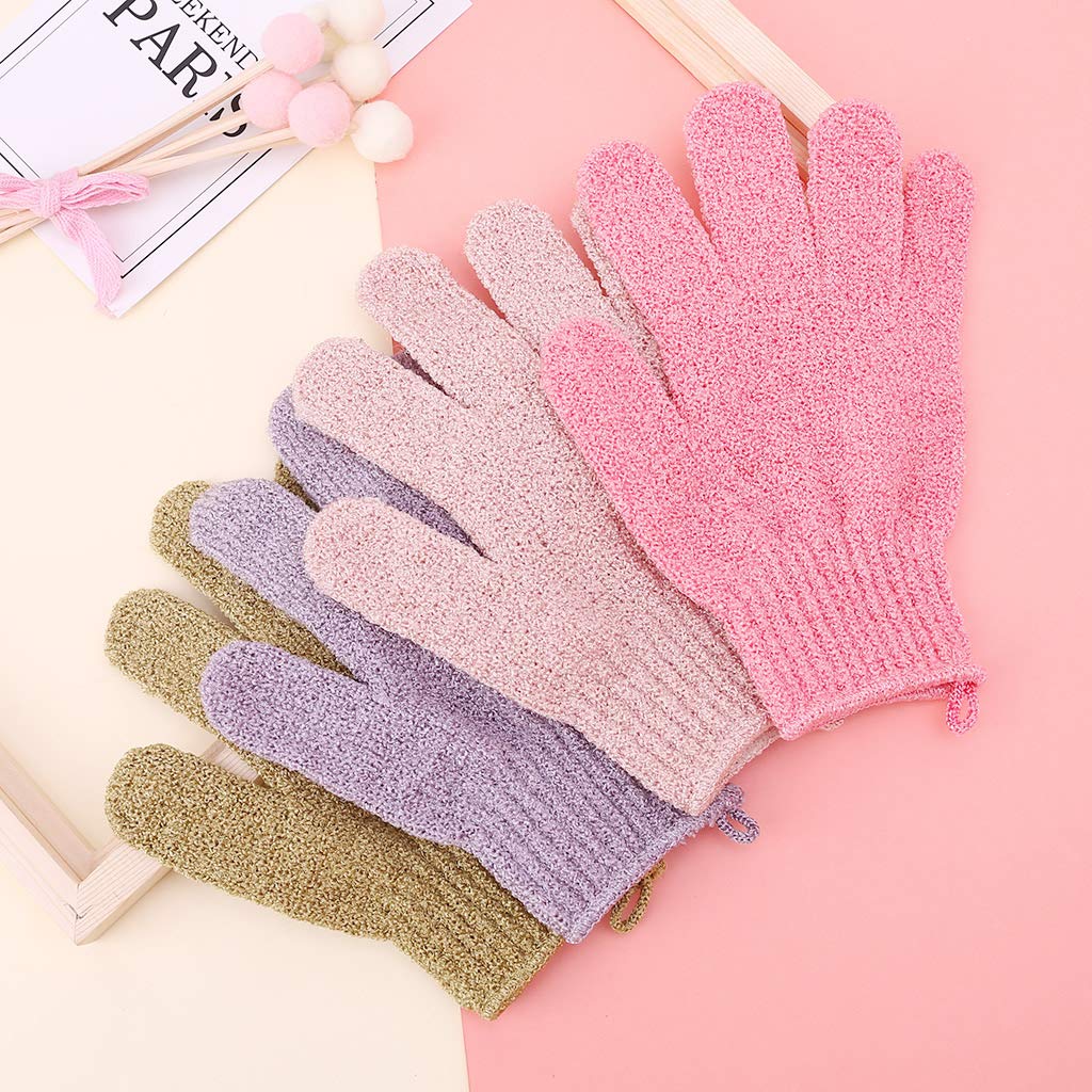 COPLKY 2Pcs Shower Bath Gloves Loofah Body Scrubber Wash Skin Massage Beauty and Personal Care COPLKY