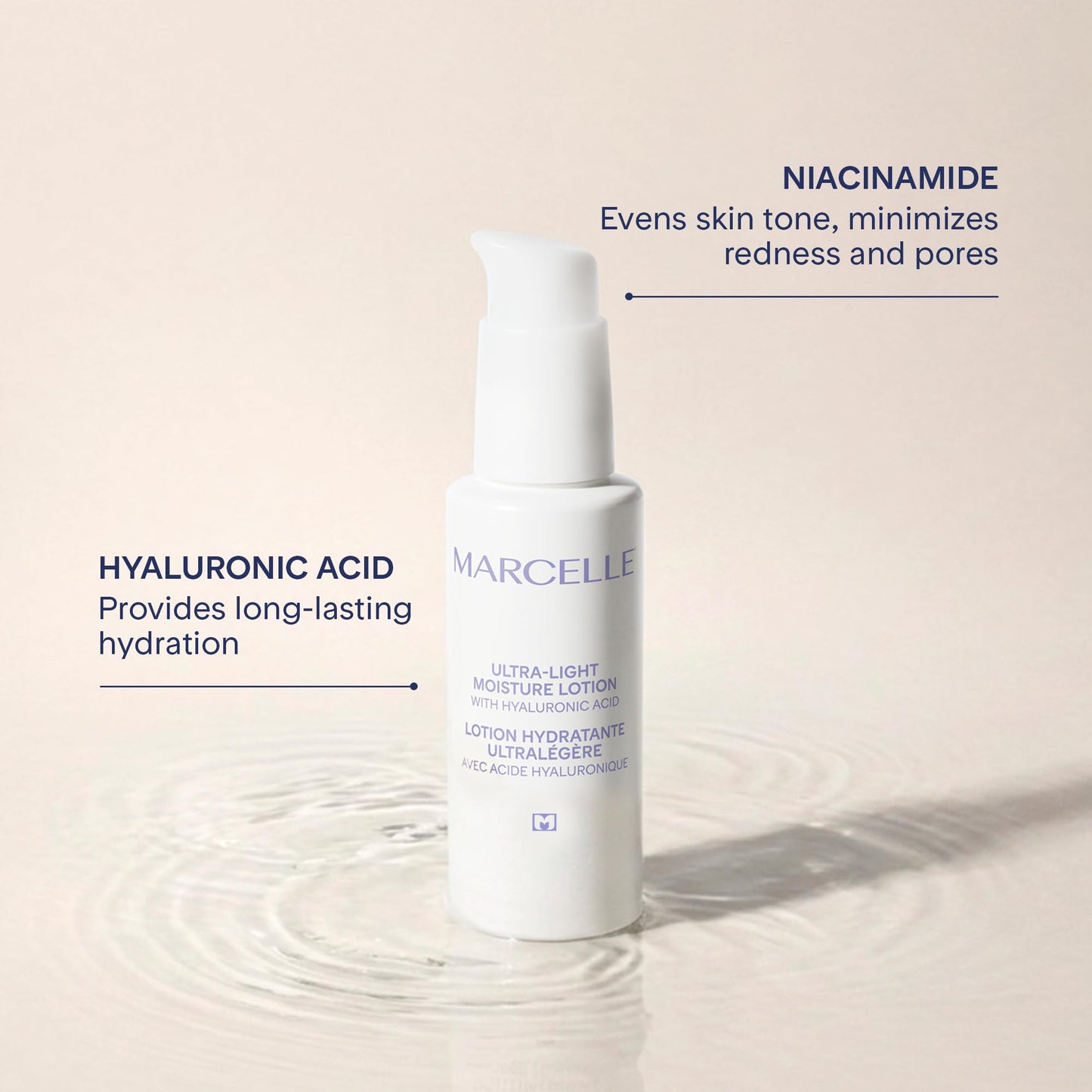 Marcelle Ultra-Light Moisture Lotion, Vegan, Cruelty-Free, Clean, Non-Comedogenic, Fragrance-Free, Paraben-Free, Mineral Oil-Free, Hypoallergenic, 100 Beauty & Personal Care MARCELLE