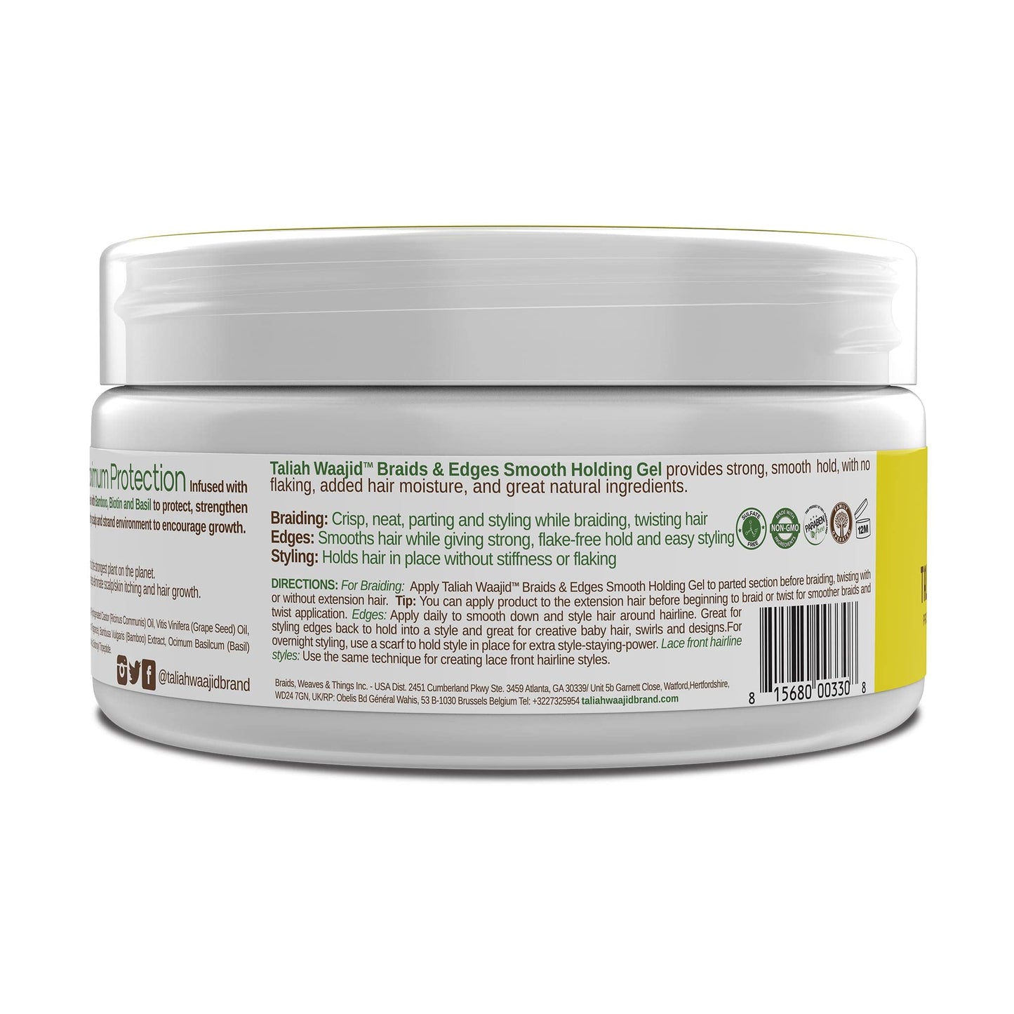 Taliah Waajid Protective Styles Braids & Edges Smooth Holding Gel | Extreme Hold, Smooths & Tames Frizz | No Flaking or Drying 8oz Beauty & Personal Care Taliah Waajid black earth products
