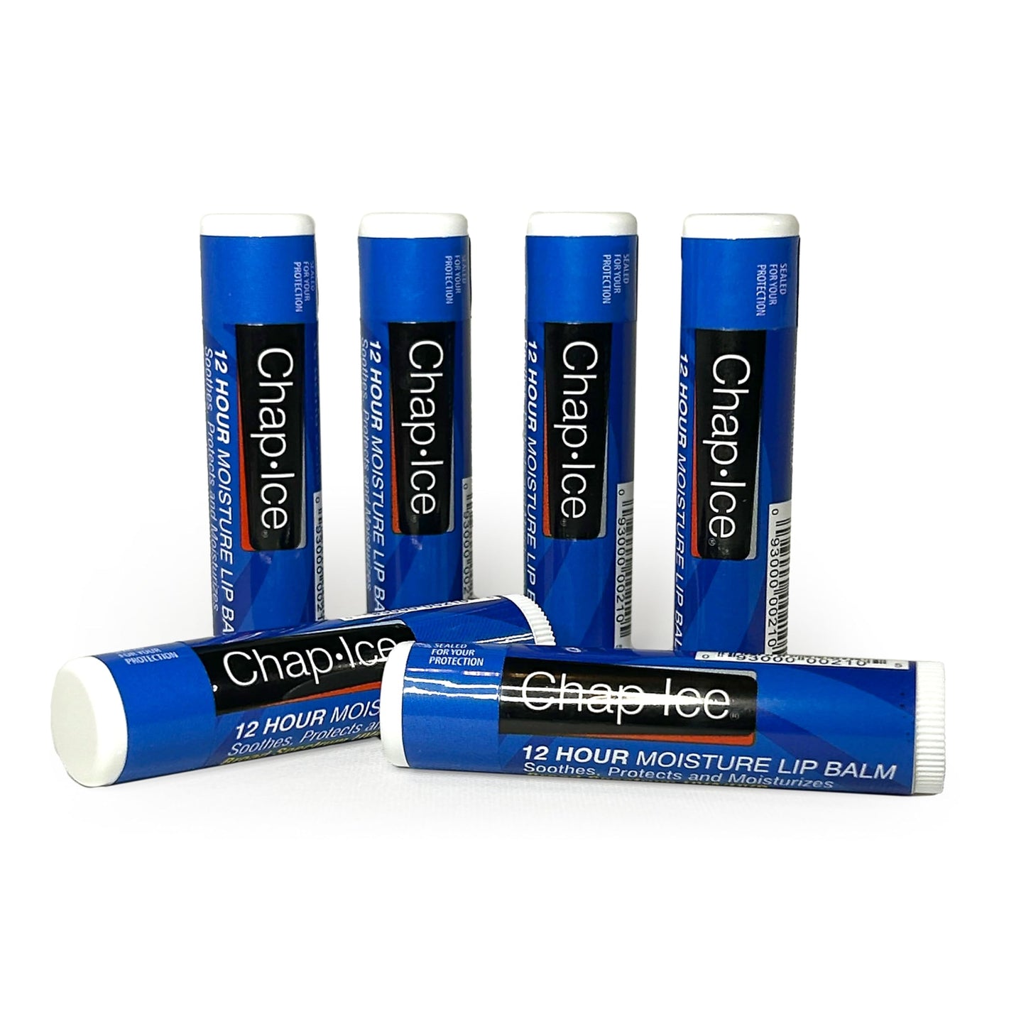 Moisturizing Lip Balm SPF 15 - 6 Pack Lip Balm Sticks, Hydrating & Protective Formula Beauty & Personal Care CHAP-ICE