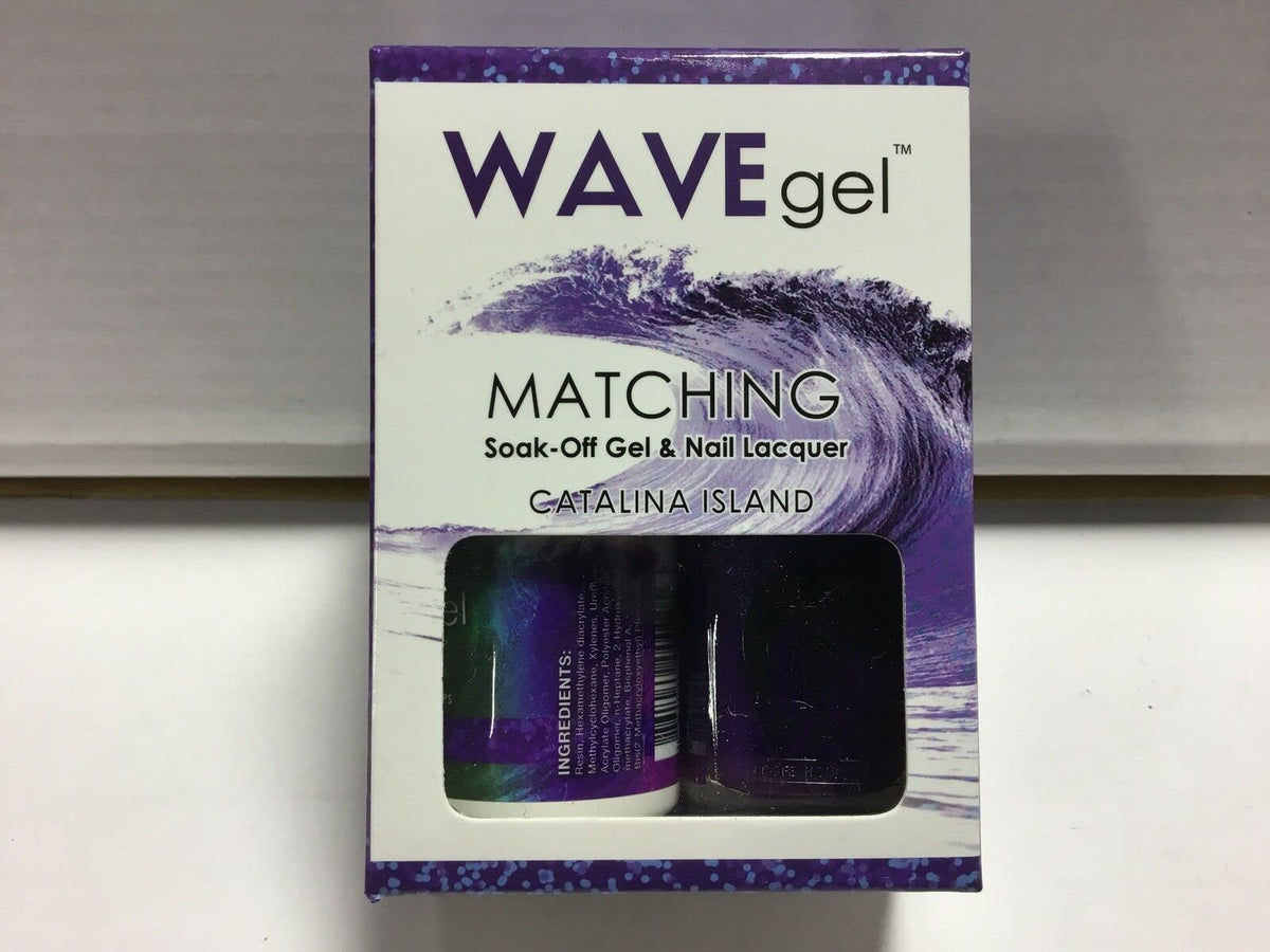 WAVEGEL Soak-0ff Gel & Nail Lacquer Matching Duo Set - Catalina Island - W73114-73114 I 0.5 Oz