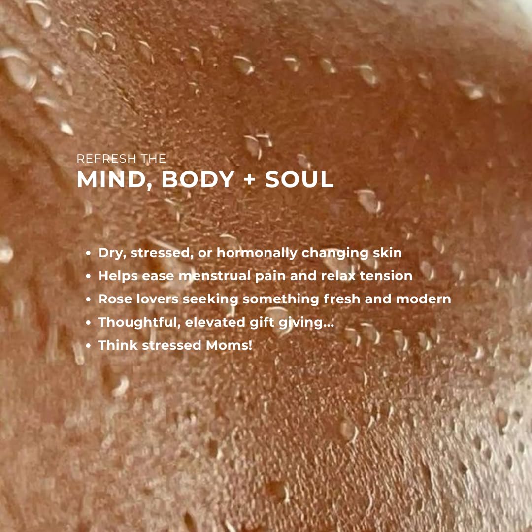 Glissant Ritual Rosé Bath Salts - Magnesium-Infused Luxury Soak with Dead Sea Salt, Pink Himalayan Salt, Rose & Geranium Essential Oils - Calming Beauty and Personal Care GLISSANT