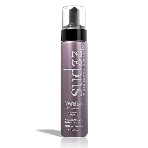 SUDZZfx Powerfoam Styling Souffle - Non-Aerosol Thickening Mousse for Curly Hair - Travel Size Foam for Black Women & Men Beauty & Personal Care SUDZZFX
