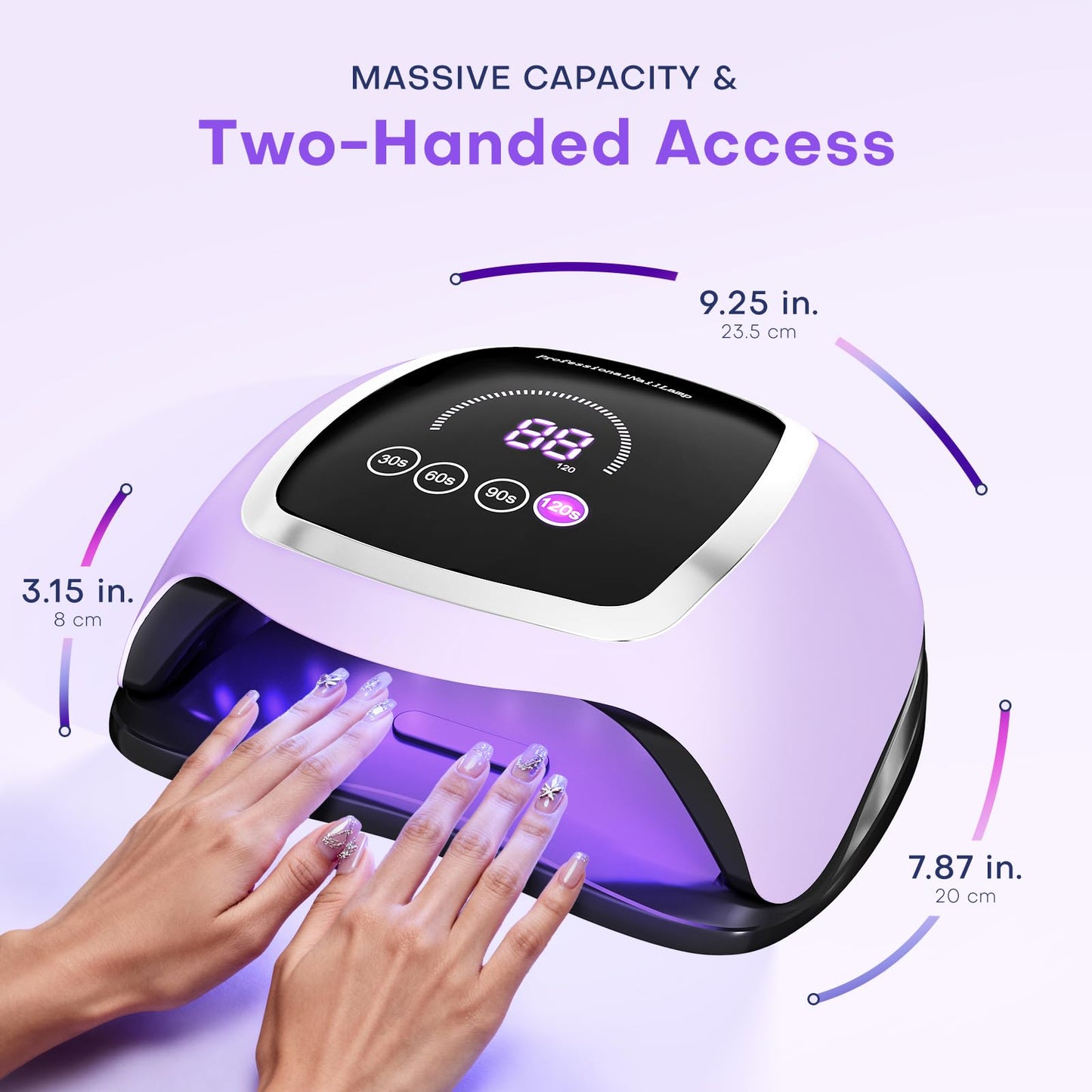 UV Nail Lamp, 180W LED Nail Dryer for Gel Polish, Touch Screen, 42 Beads Beauty and Personal Care Gugusure