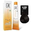 GK HAIR Global Keratin Professional Hair Color Cream Tube (3.4 Fl Oz/100ml) Nourishing & Cleansing Colors for Styling High Performance Long Lasting Beauty & Personal Care GK HAIR