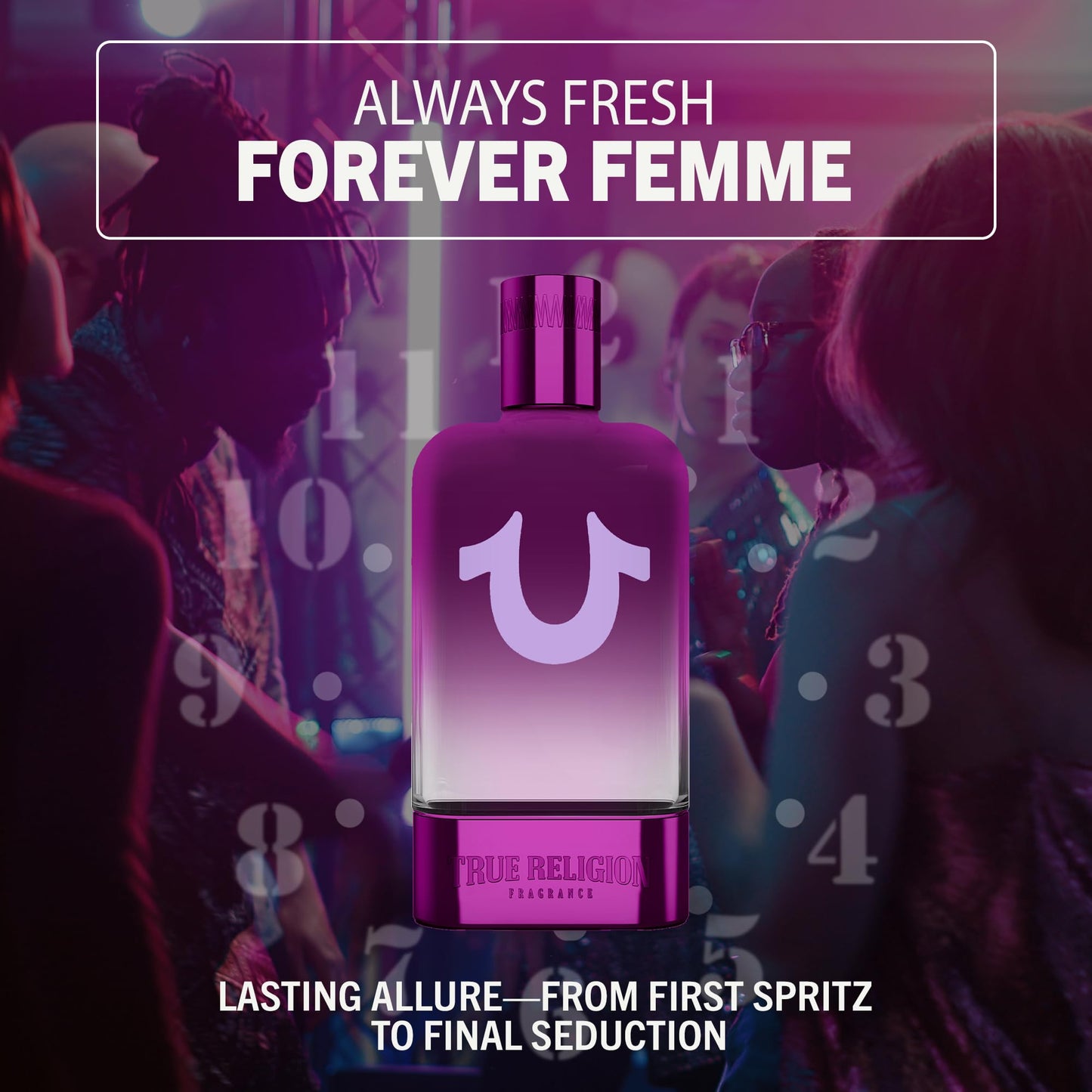 True Religion Always True Femme - 3.4 fl oz EDP - Women's Perfume - amber, fruity, floral - grapefruit, mandarin, plum, jasmine, rose, orange Beauty & Personal Care True Religion