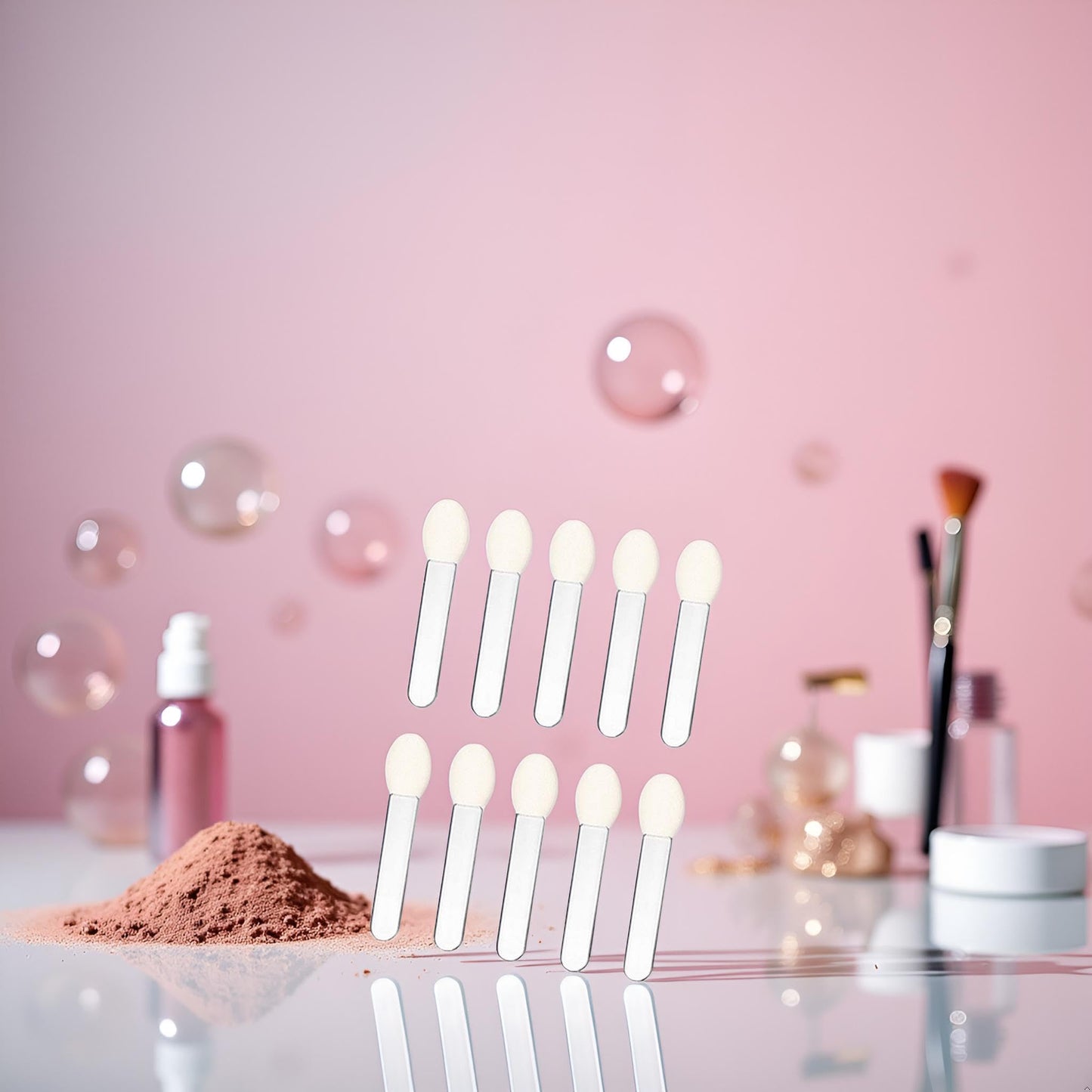 10 Pcs Transparent Eyeshadow Applicator Eyeshadow Brush Makeup Tools, Sponge ened and Attractive Eyeshadow Brushes Beauty & Personal Care Rosojodg