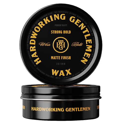 Hardworking Gentlemen Hair Wax for Men, Firm Hold, Matte Finish, Pinewood Scent, 3 oz (Made in USA) Beauty & Personal Care Hardworking Gentlemen