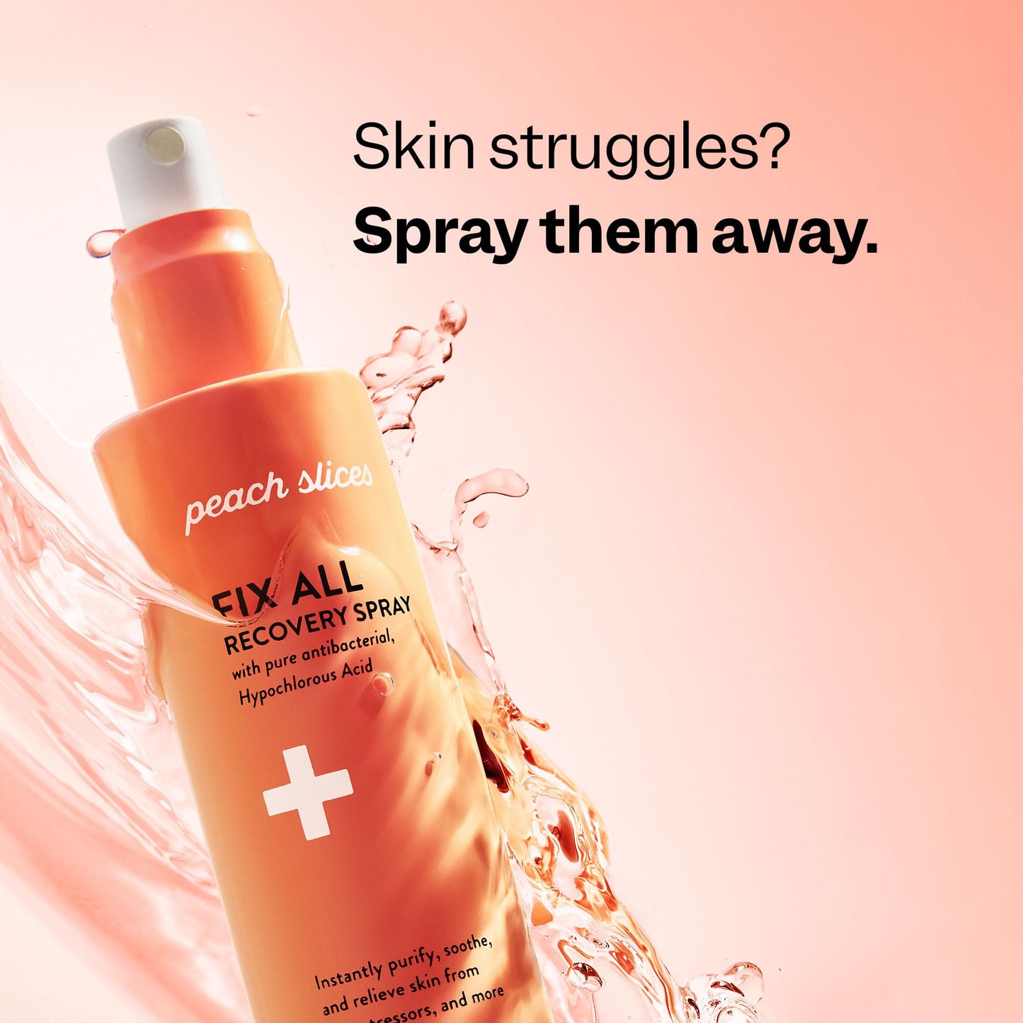 Peach Slices - Fix All Recovery Spray (4 oz) - Purify, Soothe, & Relieve - Zits, Stressors, & Redness - Hypochlorous Acid Spray - Electrolyzed Water Beauty and Personal Care Peach Slices