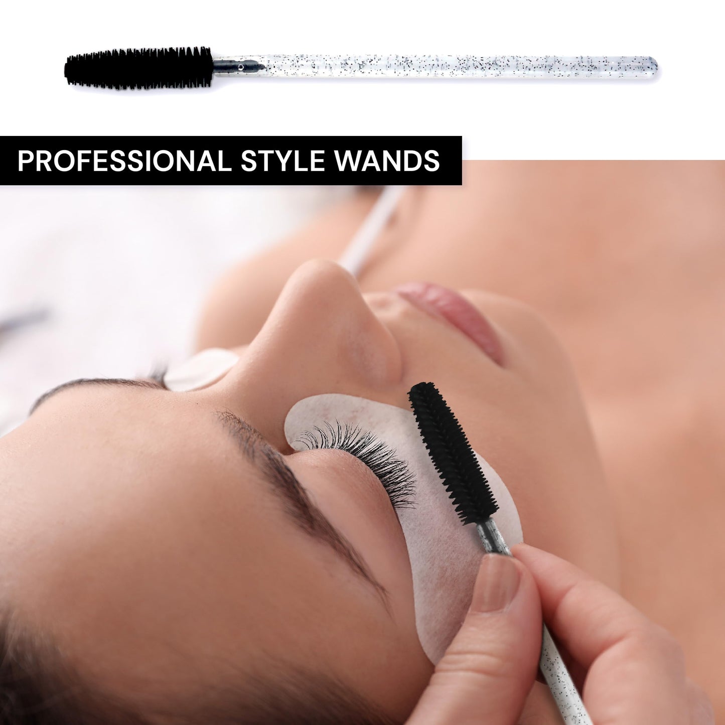 Apothie 50 Pieces Silicone Disposable Mascara Eyelash Wands - Eyebrow & Lash Extension Spoolie Brushes, Comb Separator, Microblading Tool, Applicator Beauty & Personal Care Apothie