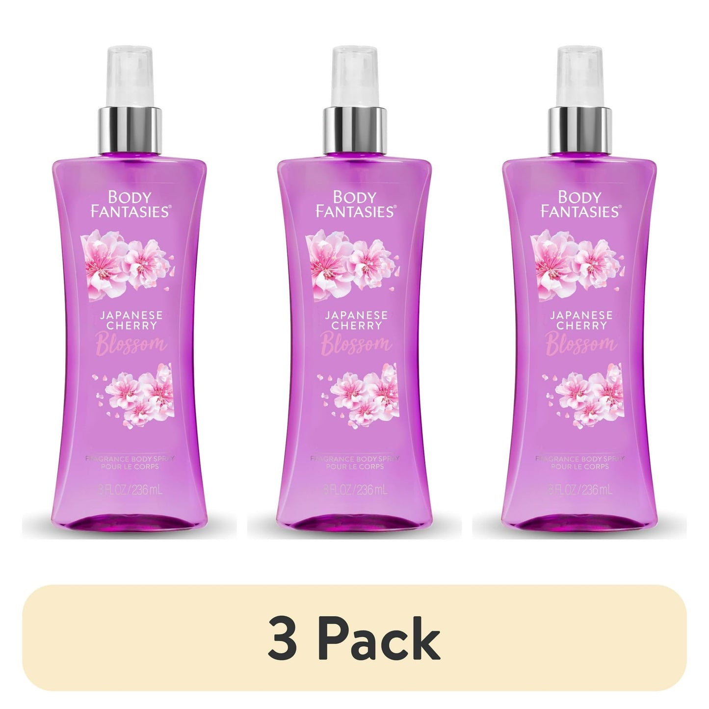 Body Fantasies Japanese Cherry Blossom Body Spray - Pack of 3 Beauty & Personal Care Body Fantasies