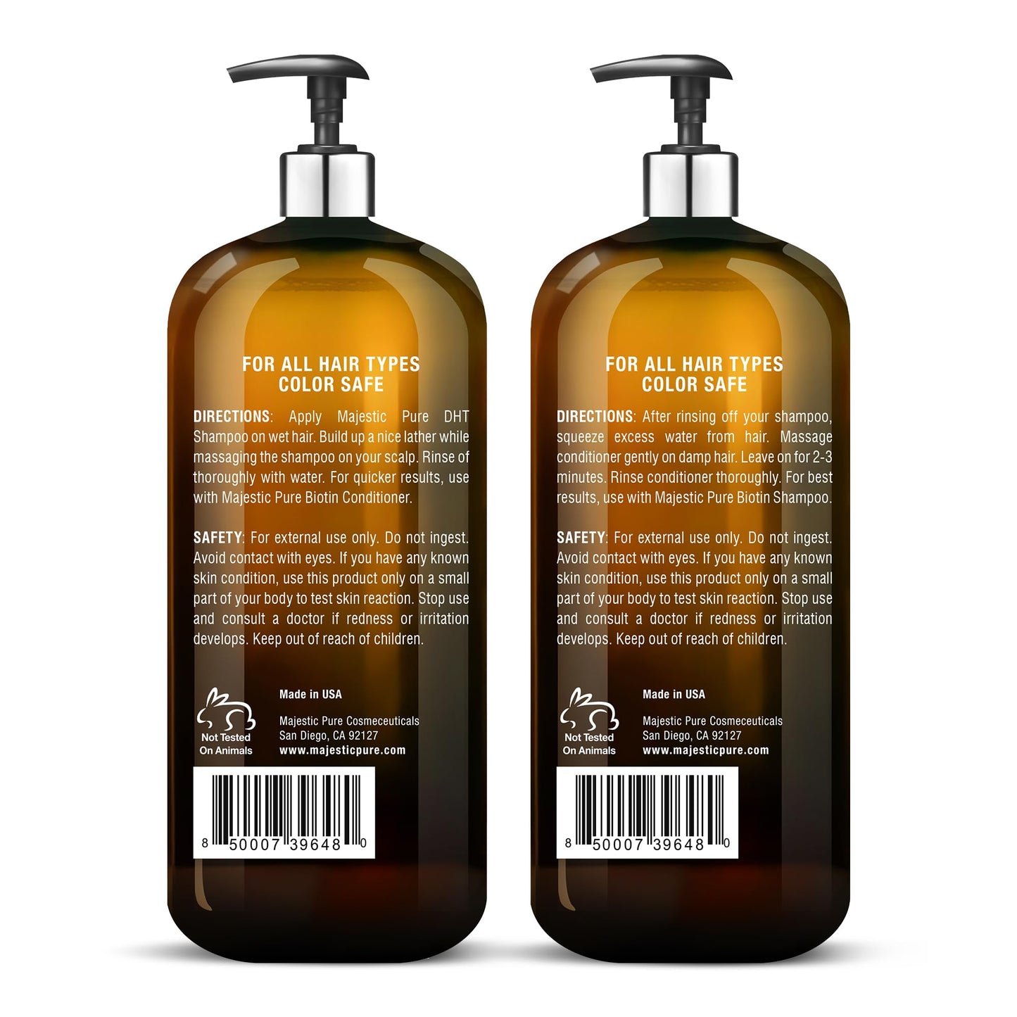 MAJESTIC PURE Biotin Shampoo and Conditioner Set with DHT Blocker Complex - Hydrating, Nourishing & Supporting Healthy Hair, Sulfate Free, for Men Beauty & Personal Care Majestic Pure