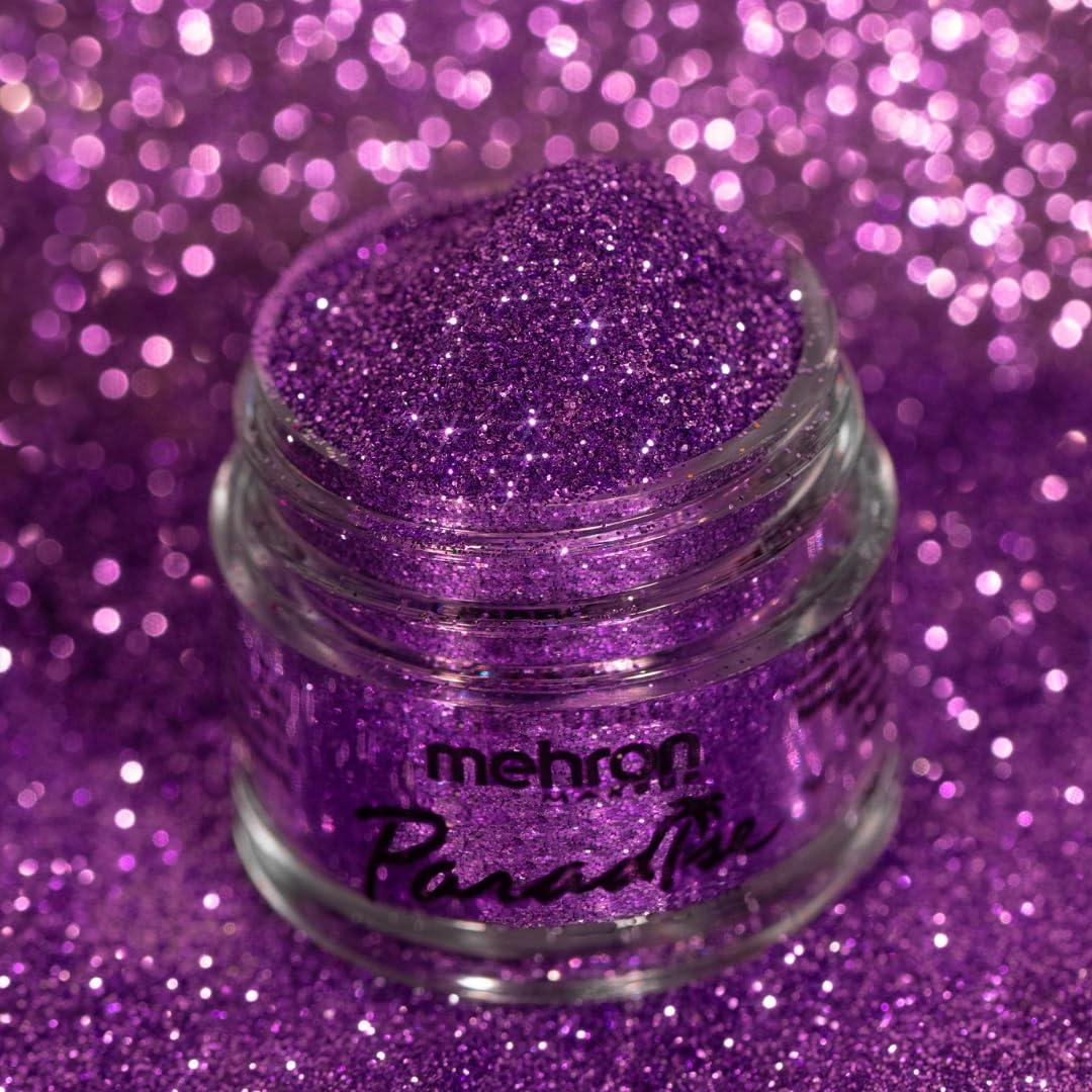 Mehron Makeup Paradise Glitter FX | Professional Cosmetic for Makeup & Art | Vibrant & Shimmering Loose Glitter .25 oz (7 g) (Fuchsia) Beauty & Personal Care Mehron