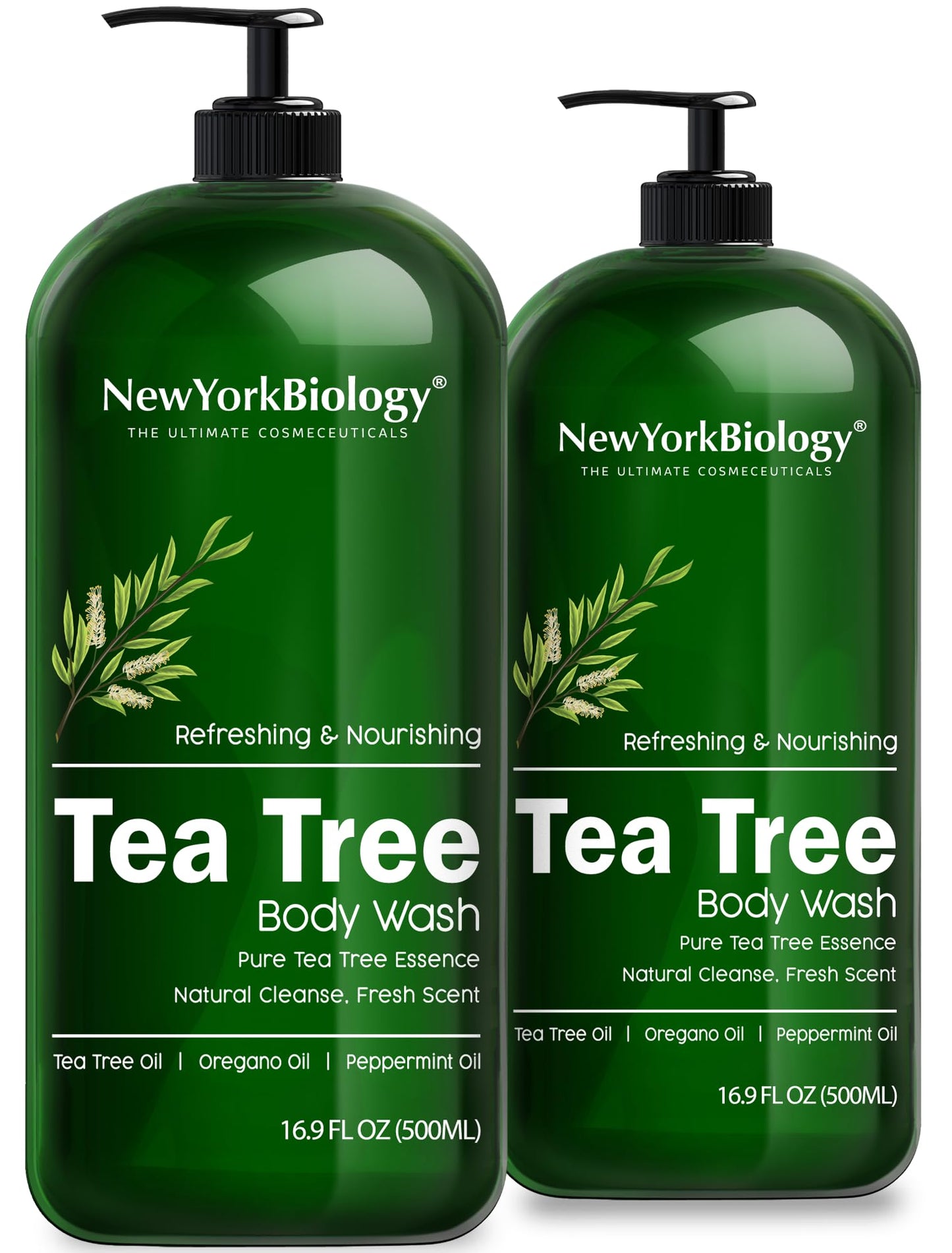New York Biology Tea Tree Body Wash for Men and Women - Moisturizing Body Wash Helps Soothe the Skin - Refreshing and Hydrating Cleanser for Body Beauty and Personal Care NEW YORK BIOLOGY THE ULTIMATE COSMECEUTICALS Default Title