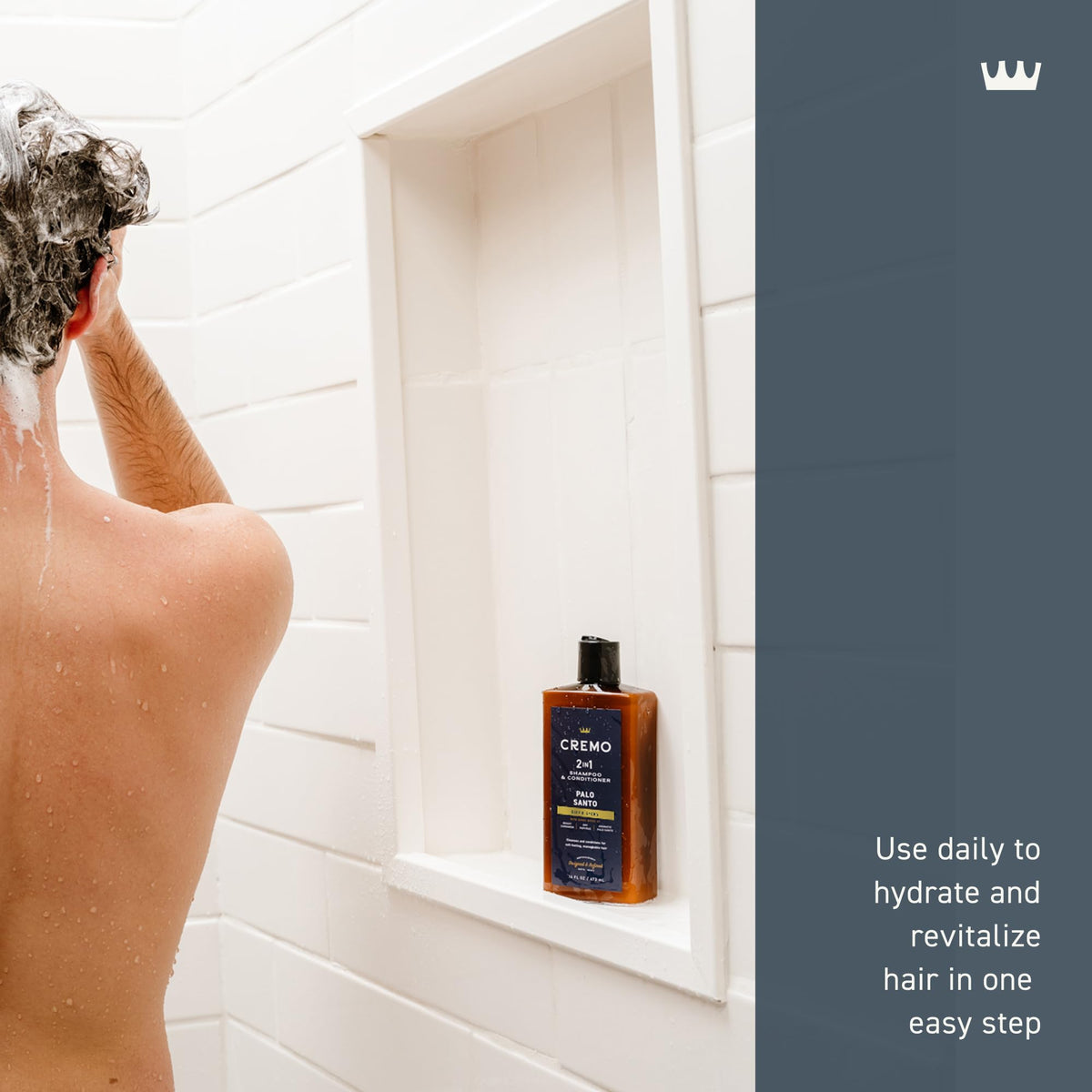Cremo Palo Santo Barber Grade 2-n-1 Shampoo & Conditioner, Notes of Bright Cardamom, Dry Papyrus and Aromatic Palo Santo,16 Fl Oz Beauty & Personal Care Cremo