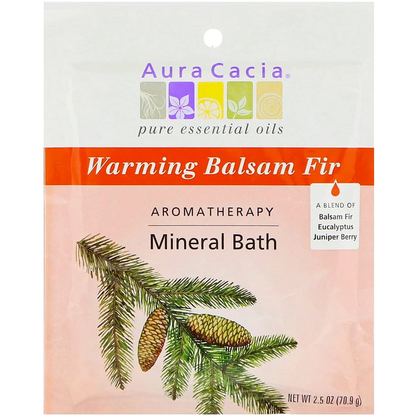 Aura Cacia - Aromatherapy Mineral Bath Soothing Heat - 2.5 oz - Case of 6 Beauty and Personal Care Aura Cacia