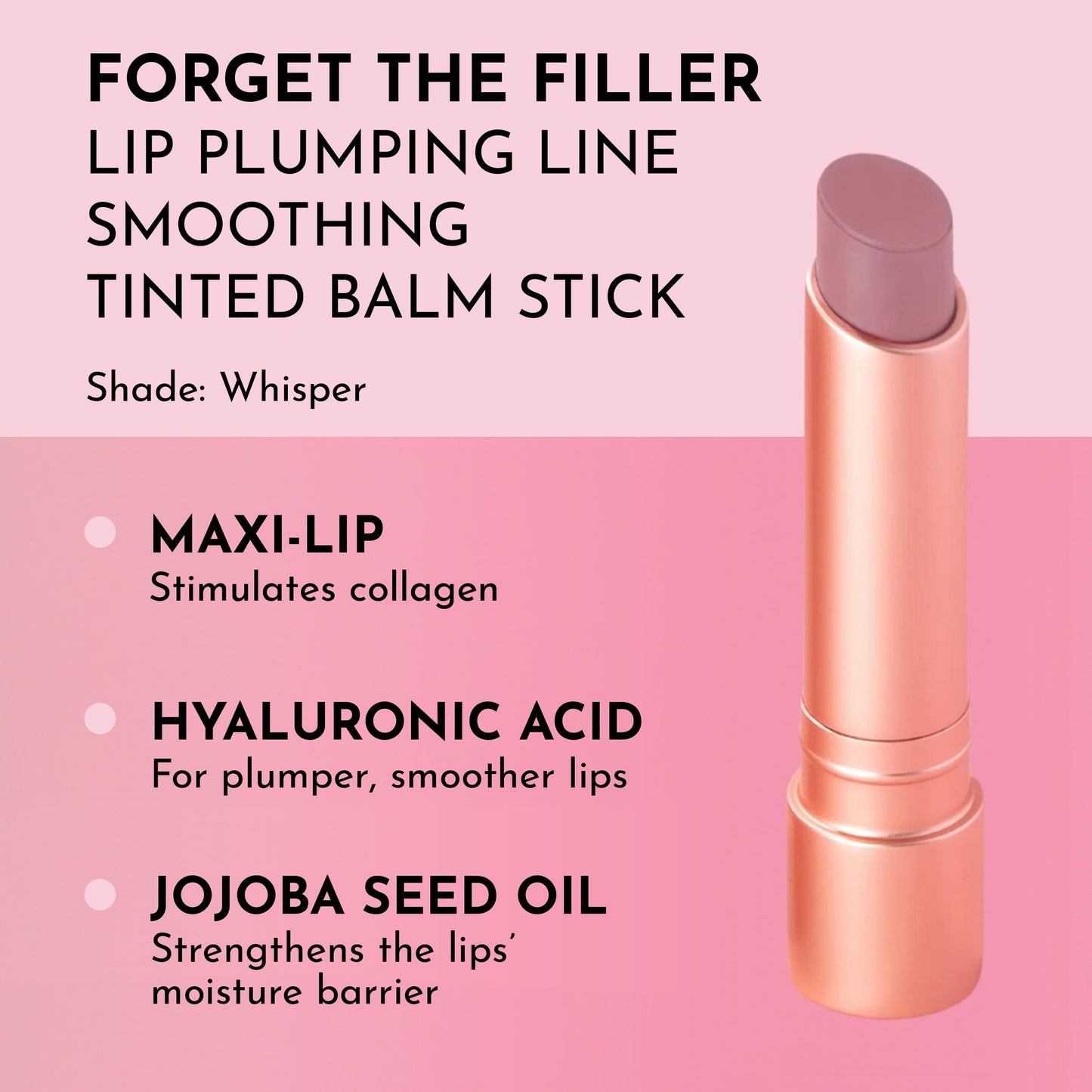 LAWLESS Women's Forget the Filler Lip Plumping Line Smoothing Tinted Balm, Whisper, 0.09 Ounce Beauty & Personal Care LAWLESS