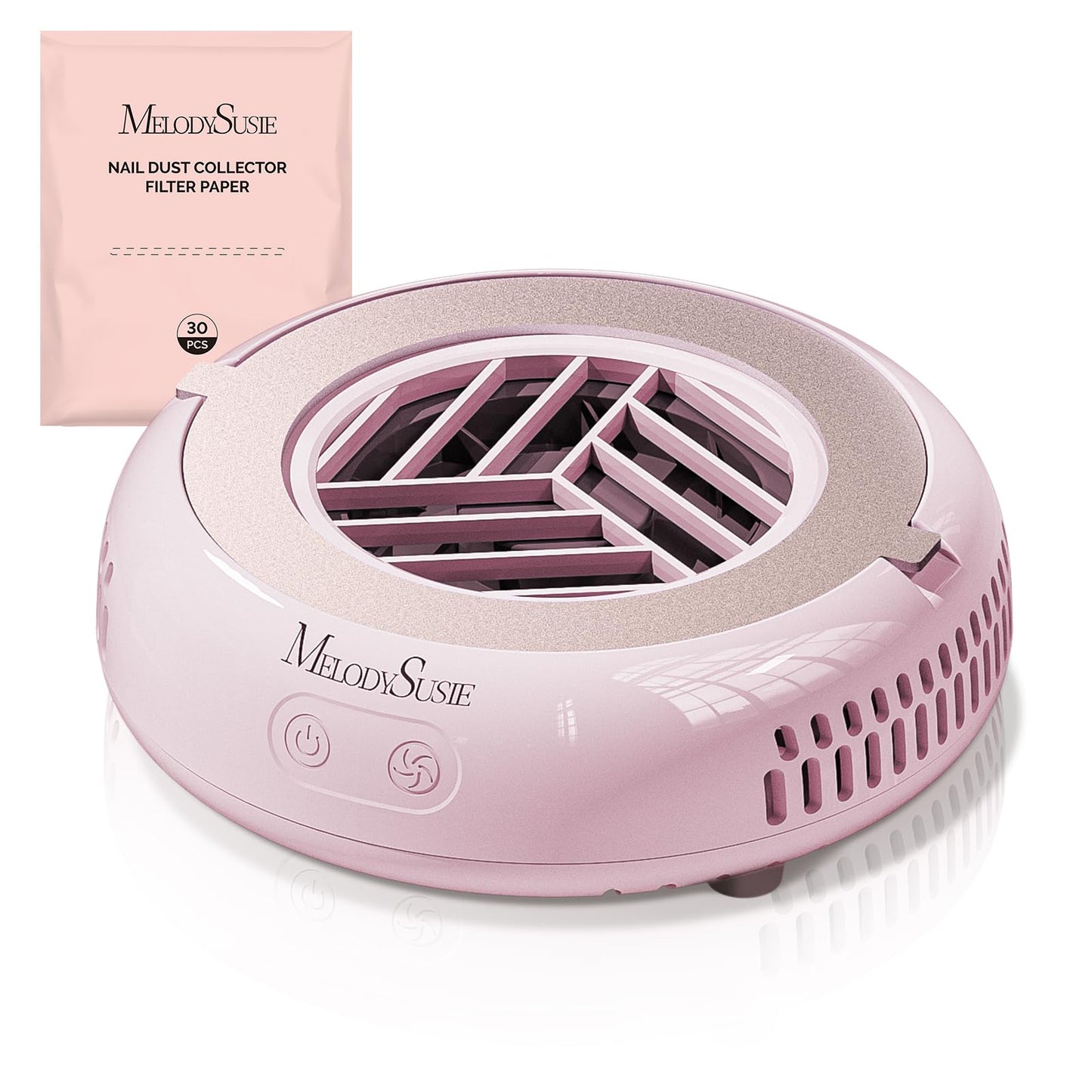 MelodySusie PocketSized Nail Dust Collector with Lightweight Design,HProA 6000RPM Ultra-Small Nail Vacuum Fan with 3 Suction Modes and 30 Disposable Beauty and Personal Care MelodySusie Default Title