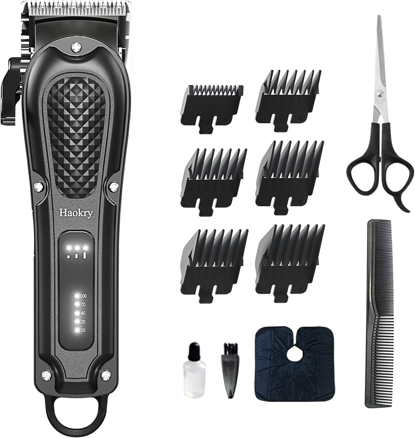 Haokry Hair Clippers for Men Professional - Cordless&Corded Barber Clippers for Hair Cutting & Grooming Rechargeable Beard Trimmer Beauty and Personal Care Haokry