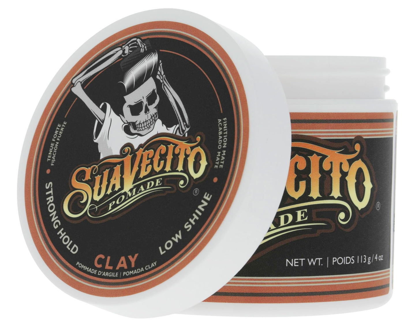 Suavecito Pomade Firme Clay 4 oz, 1 Pack - Strong Hold For Men - Low Shine Matte Hair Pomade For Natural Texture Hairstyles Beauty & Personal Care Suavecito