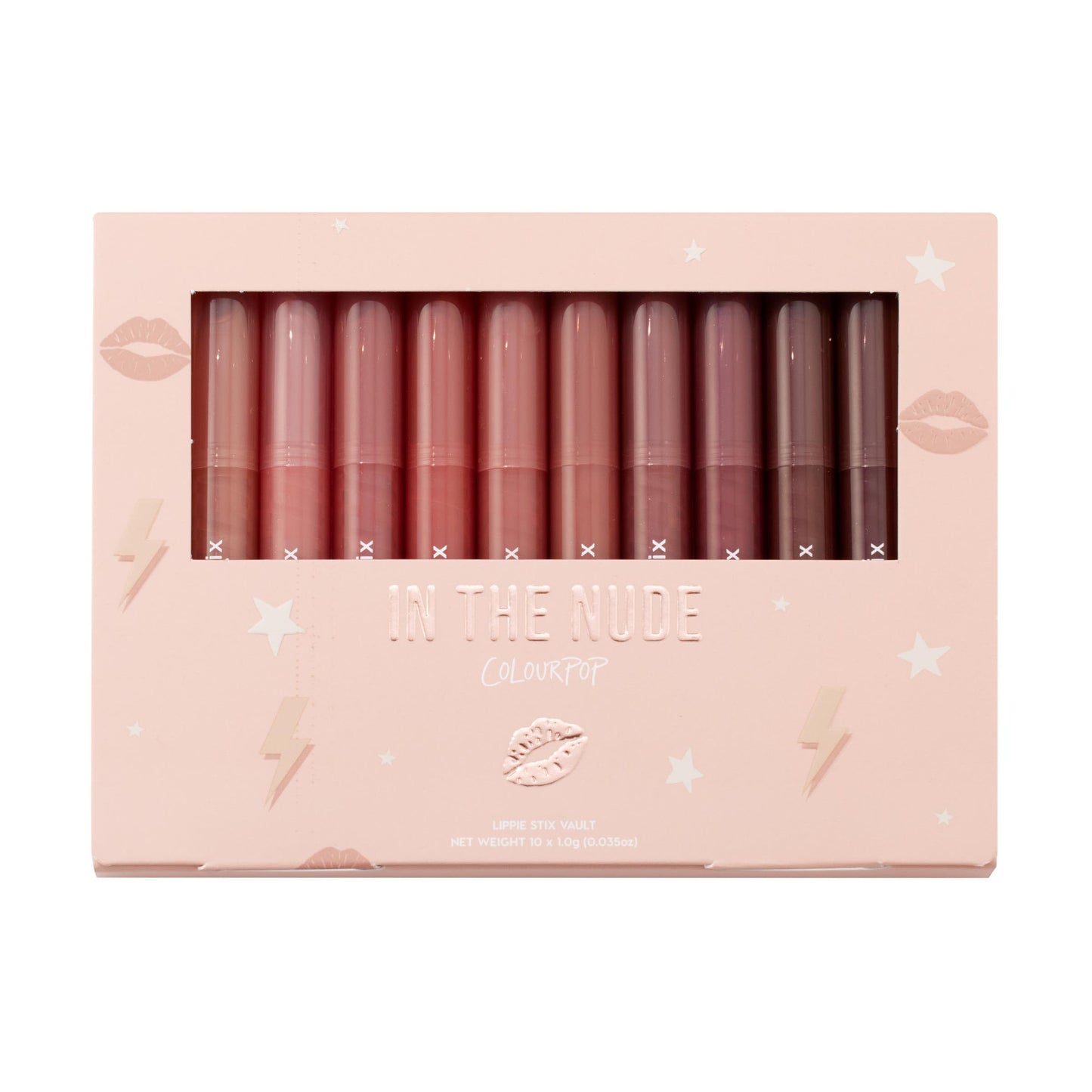 ColourPop Lippie Stix Vault - Includes 10 Nude Lipstick Shades in Matte, Matte X, Crème and Blur Finishes - Infused with a Nourishing, Non-Drying Beauty & Personal Care ColourPop