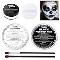 Halloween Black and White Face Body Paint with Setting Powder Beauty & Personal Care VPCRT6