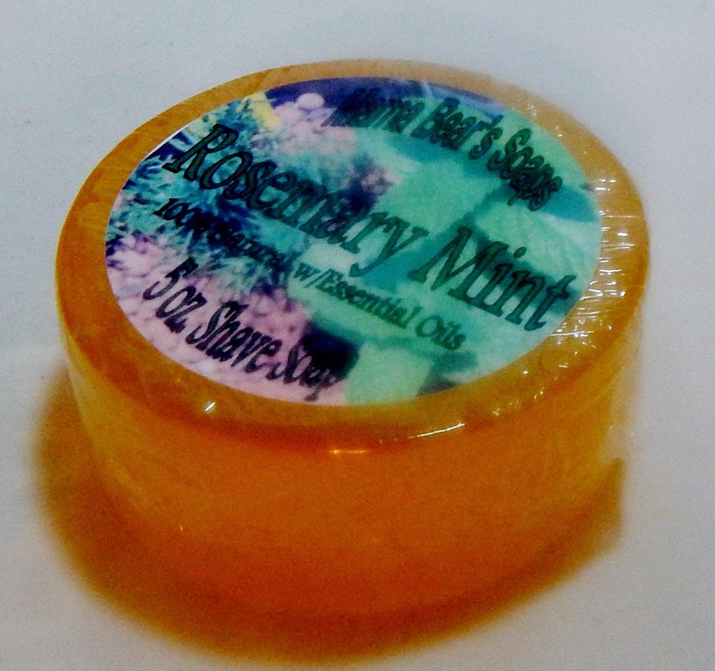 Mama Bear's 100% Natural Glycerin Shaving Soap with Rosemary and Mint Essential Oils Beauty and Personal Care Mama Bear's Soaps