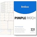 Pimple Patches for Face & Body,331 Patches Variety Pack w/ Large Sizes,Invisible Hydrocolloid Acne Patch with Tea Tree Oil & Salicylic Acid,Overnight Beauty & Personal Care Breiboz