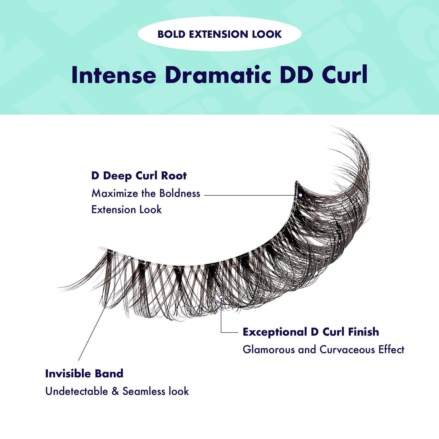i-ENVY False Lashes Flick'd D-Curl Strip Lashes Volume Bouncy Natural Clear Band Cat Eye Dramatic Trendy Extensions Reusable Eye Lashes (07) Beauty & Personal Care i•ENVY