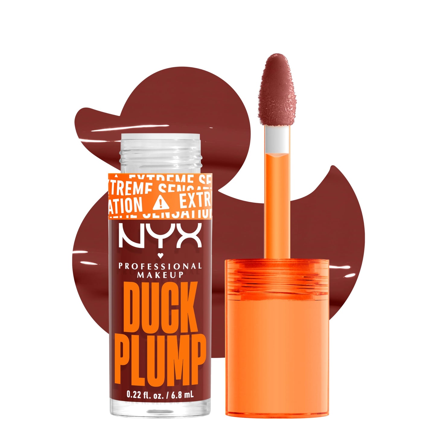 NYX PROFESSIONAL MAKEUP Duck Plump High Pigment Plumping Lip Gloss with Spicy Ginger, Vegan Lip Makeup - Wine Not ( Reddish Brown) Beauty & Personal Care NYX PROFESSIONAL MAKEUP
