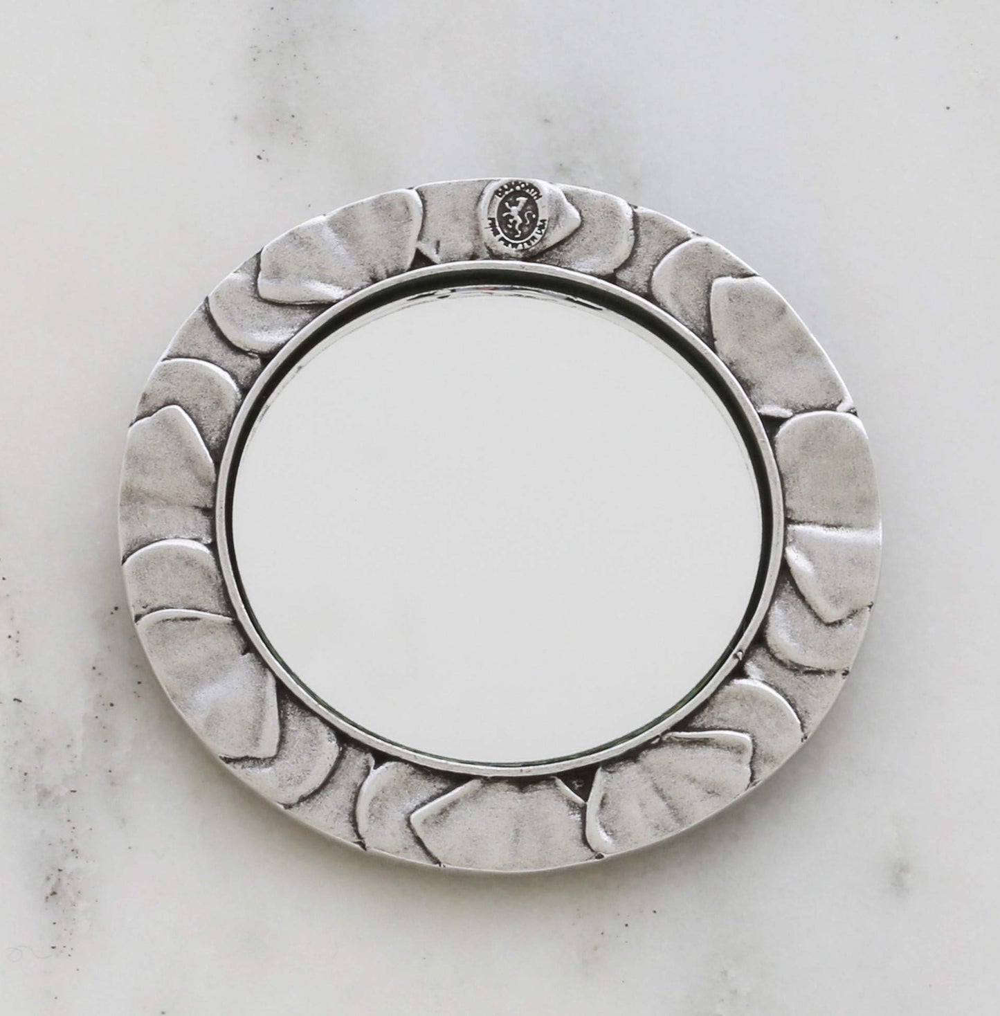 DANFORTH - Pewter Pansy Purse Mirror - Handmade Hand-Held Mirror for Women - Purple Flower Gift Accessories - Made in USA (3 inches) Beauty & Personal Care DANFORTH