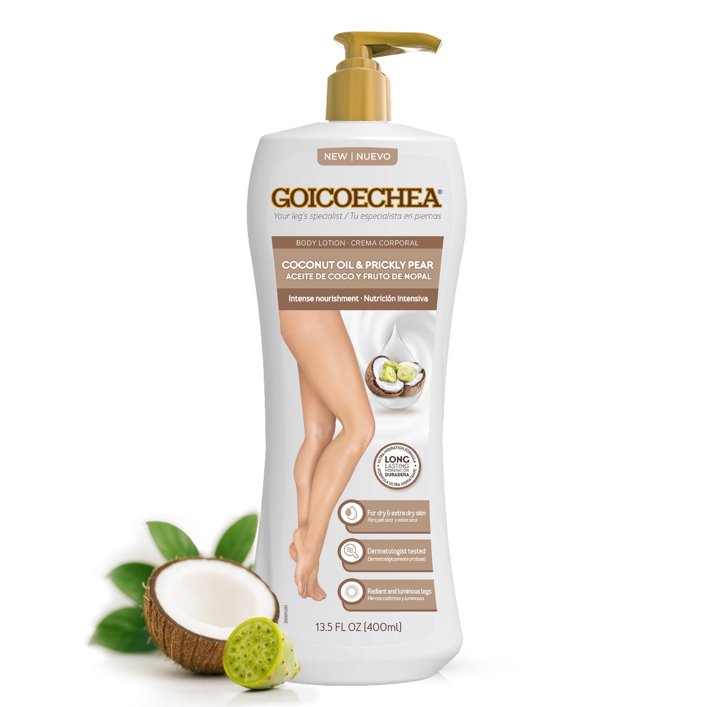 Goicoechea Intense Nourishment Body Lotion with Coconut Oil & Prickly Pear | Womens Lotion for Dry Skin, Body Cream and Moisturizer for Dry Skin Beauty & Personal Care Goicoechea