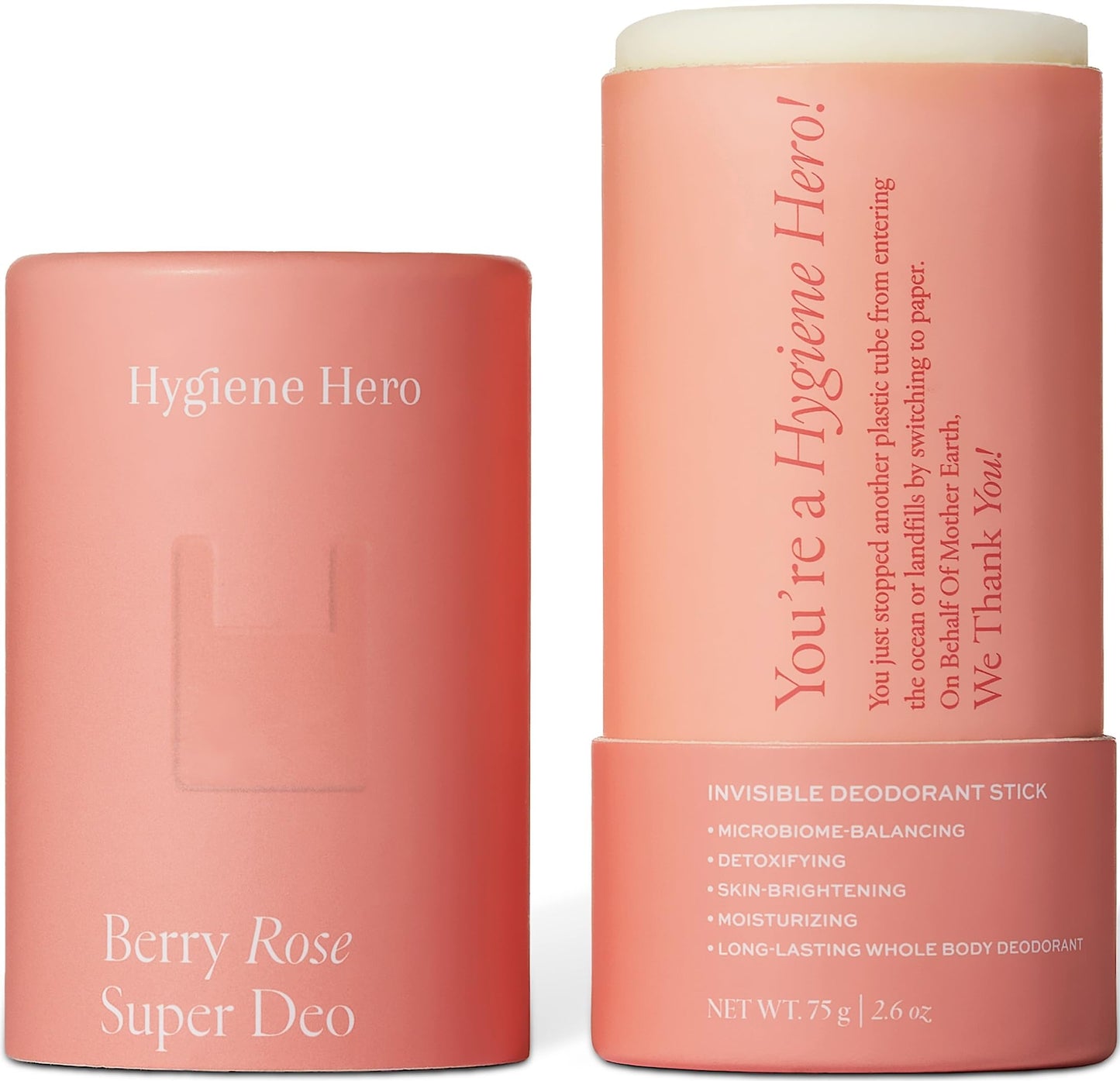 Hygiene Hero Super Deo - Invisible Deodorant Stick - Natural Deodorant for Men and Women - Aluminium Free - Mitigate Ingrown Hair (Berry Rose) Beauty and Personal Care Hygiene Hero