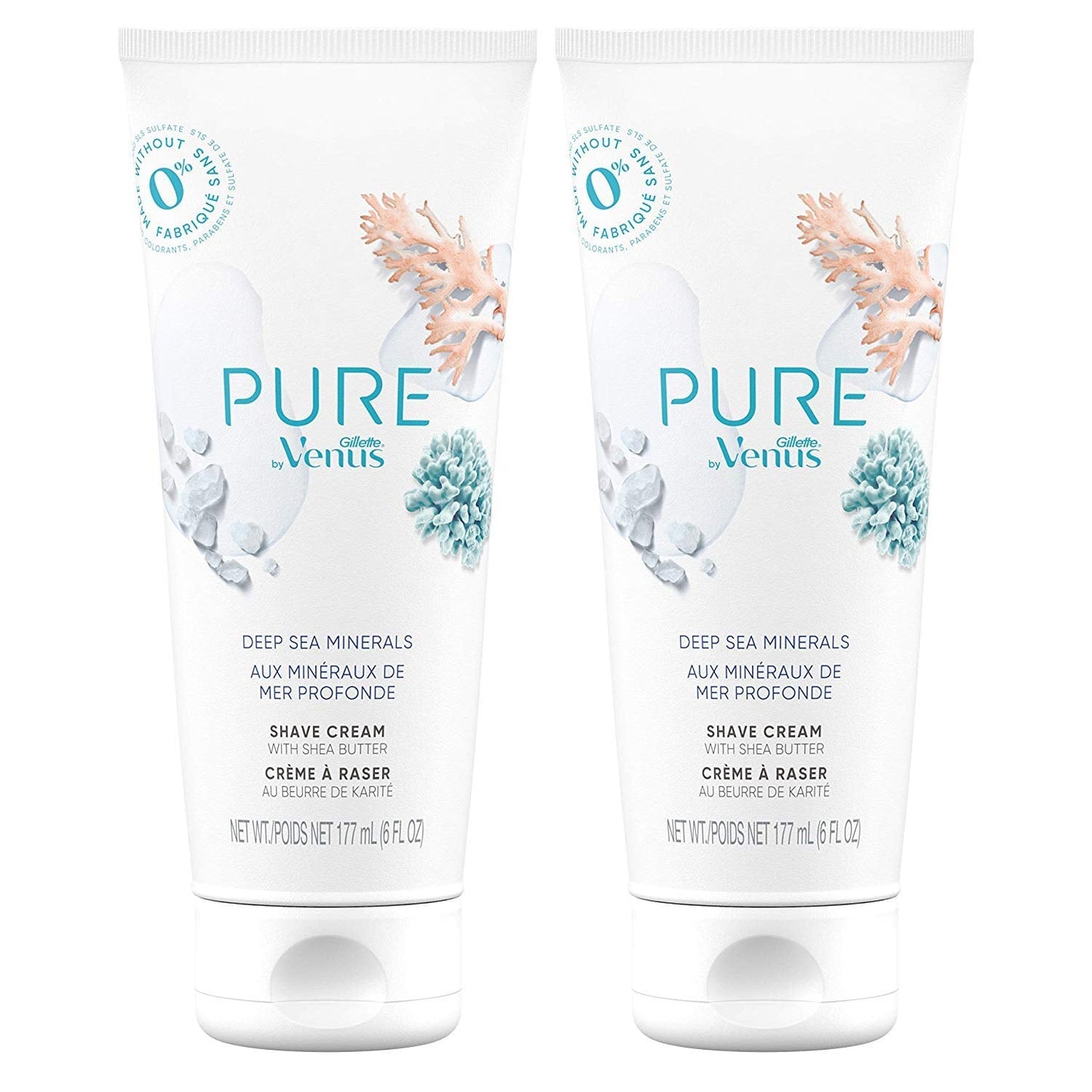 Gillette Venus PURE by Shaving Cream - Deep Sea Minerals, 6 Oz (Pack of 2) Beauty and Personal Care Gillette Venus