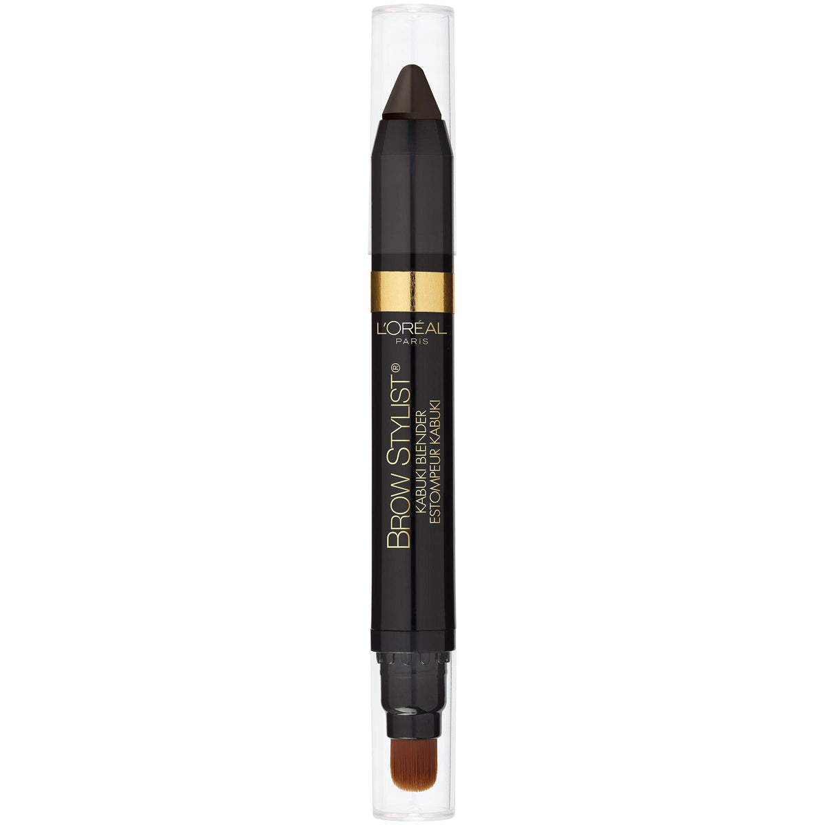 L'Oreal Paris Brow Stylist Kabuki Blender Brow Crayon, Dark Brunette, 0.05 oz.