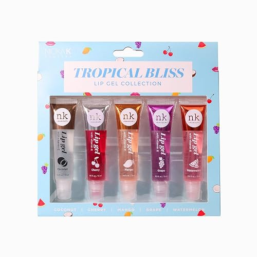 NICKA K NEW YORK Lip Gel Collection, High Shine, Non-Sticky, Lightweight Lip Gloss (MLLG05N Tropical Bliss) Beauty & Personal Care NICKA K NEW YORK