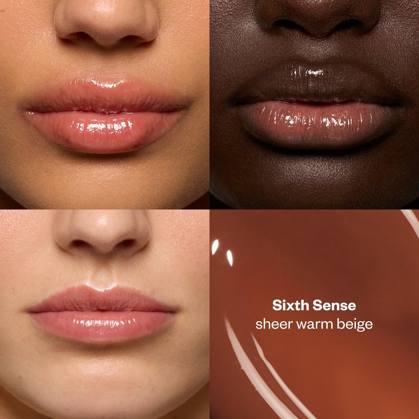 Kosas Lip Pulse Lip Plumper Gloss - Non-Sticky Hydrating Lip Gloss with Warming-Cooling Tingle, Mirror Shine Finish, Visibly Fuller Lips, Sixth Sense Beauty and Personal Care Kosas