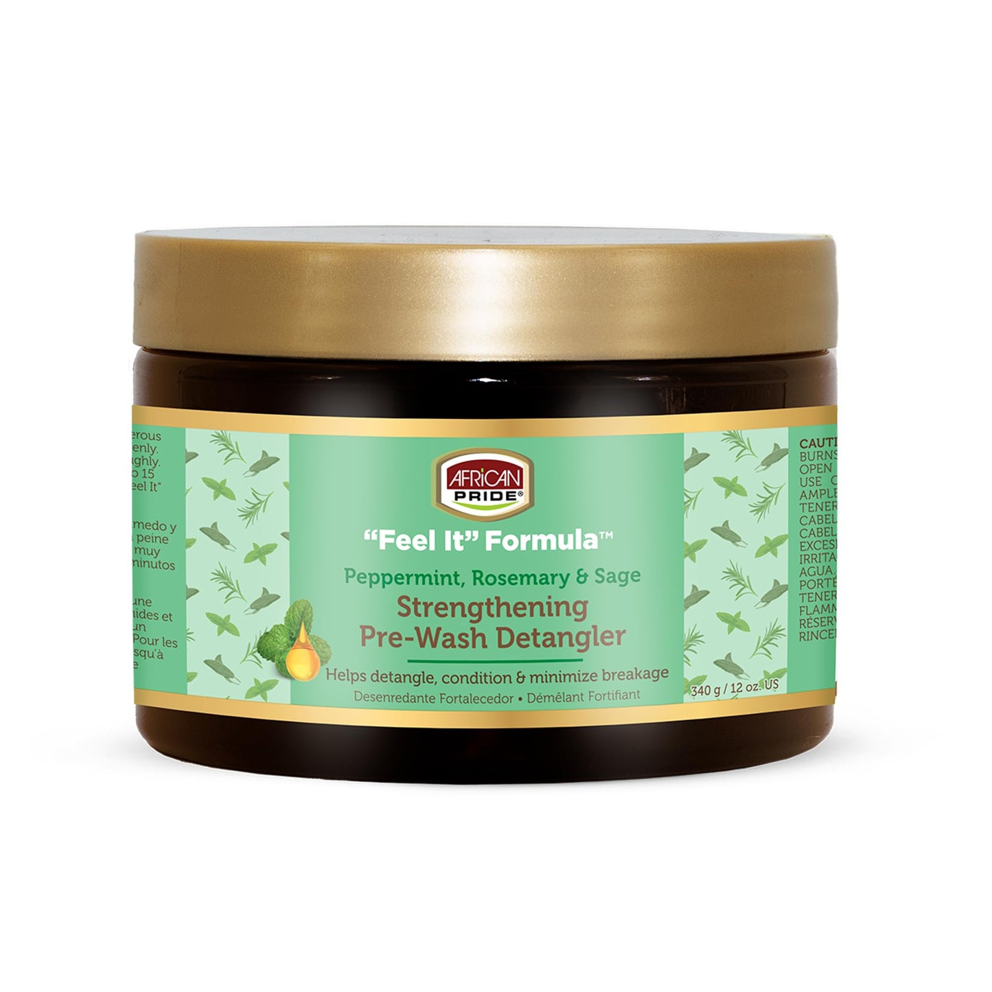 African Pride Feel It Formula Pre-Wash Detangler | Hair Treatment & Hair Mask with Peppermint, Rosemary & Sage | Strengthens, Moisturizes, Promotes Beauty & Personal Care African Pride