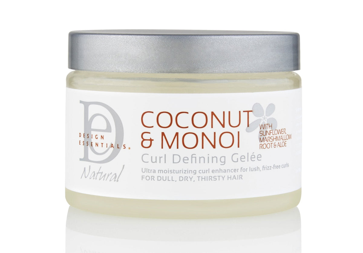 Design Essentials Natural Coconut & Monoi Curl Defining Gelée with Sunflower Oil, Lightweight Frizz Control for Curly & Coily Hair, 12 oz Beauty & Personal Care Design Essentials