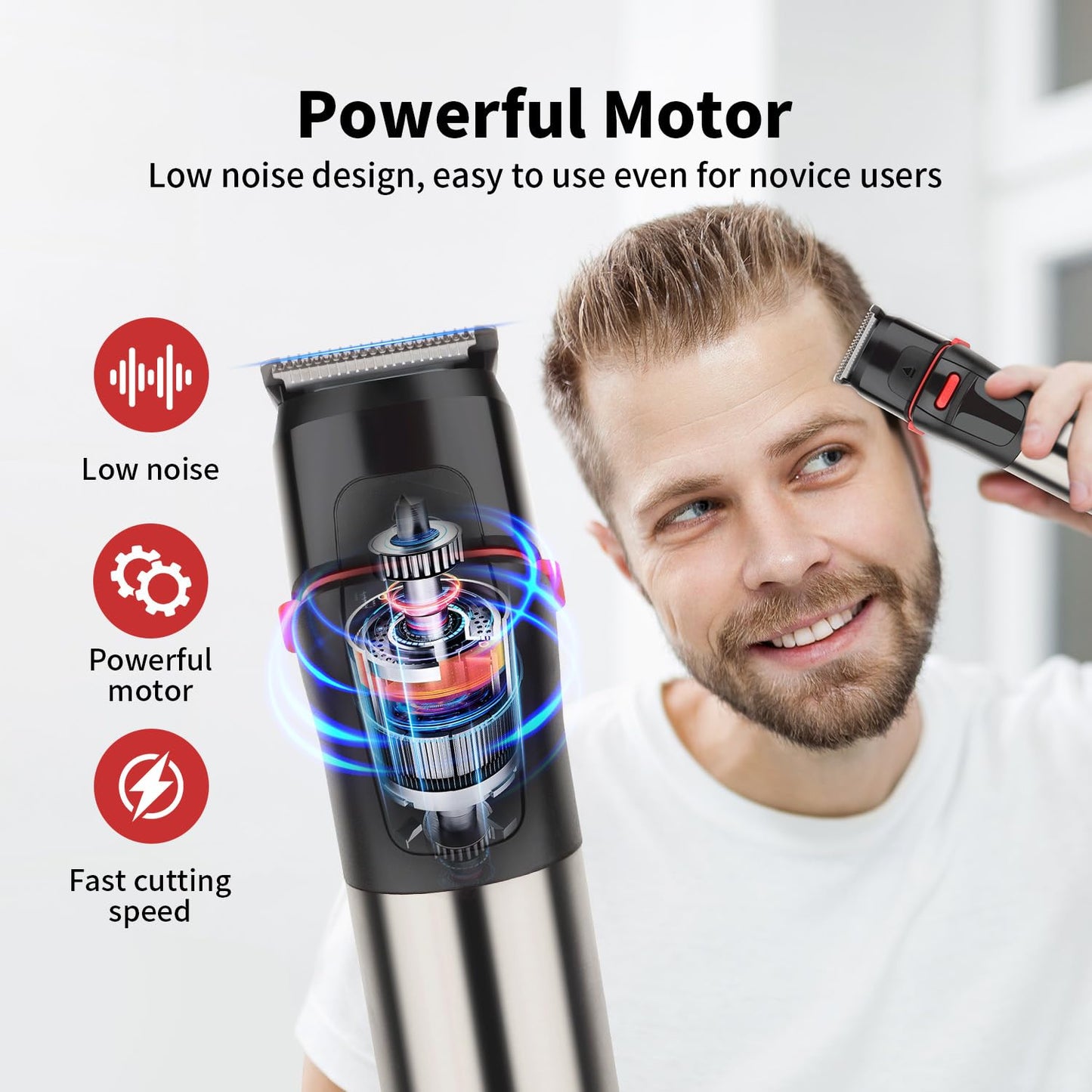 5 in 1 Multifunctional Men Grooming Kit, Hair Clippers Beard Trimmer Kit Body Groomer Kit of Mustache Trimmer Nose/Ear Hair Trimmer Precision Trimmer Beauty and Personal Care QDKVTNDJZ