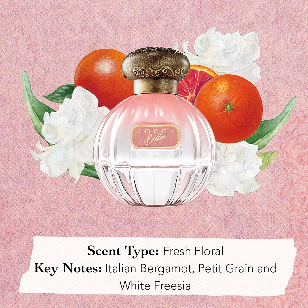 Tocca Belle Women's Perfume, 1.7oz (50 ml) - Fresh Floral, Italian Bergamot, Petit Grain and White Freesia Beauty & Personal Care Tocca