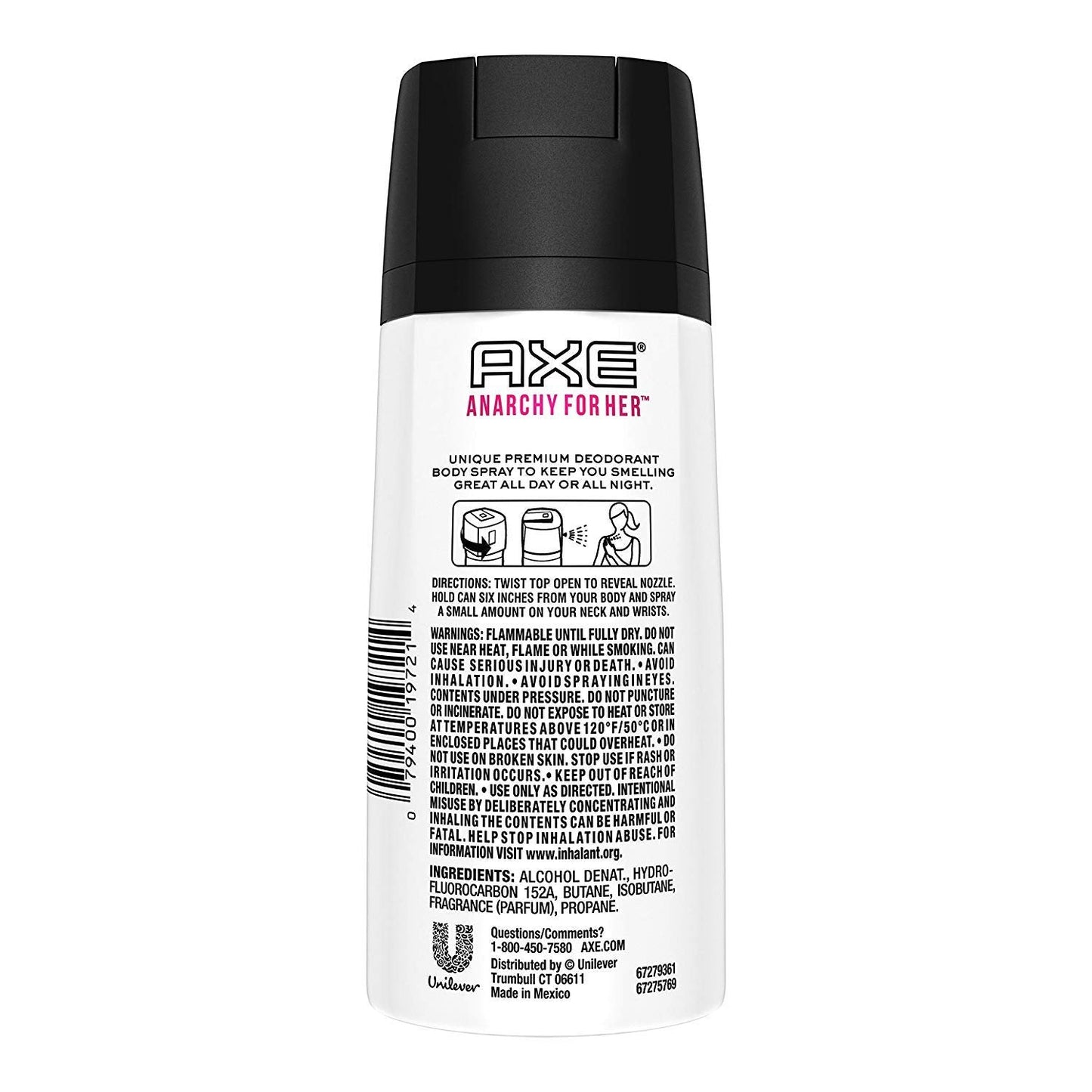 Axe Daily Fragrance Anarchy for Her 4 oz (Pack of 6) Beauty and Personal Care AXE