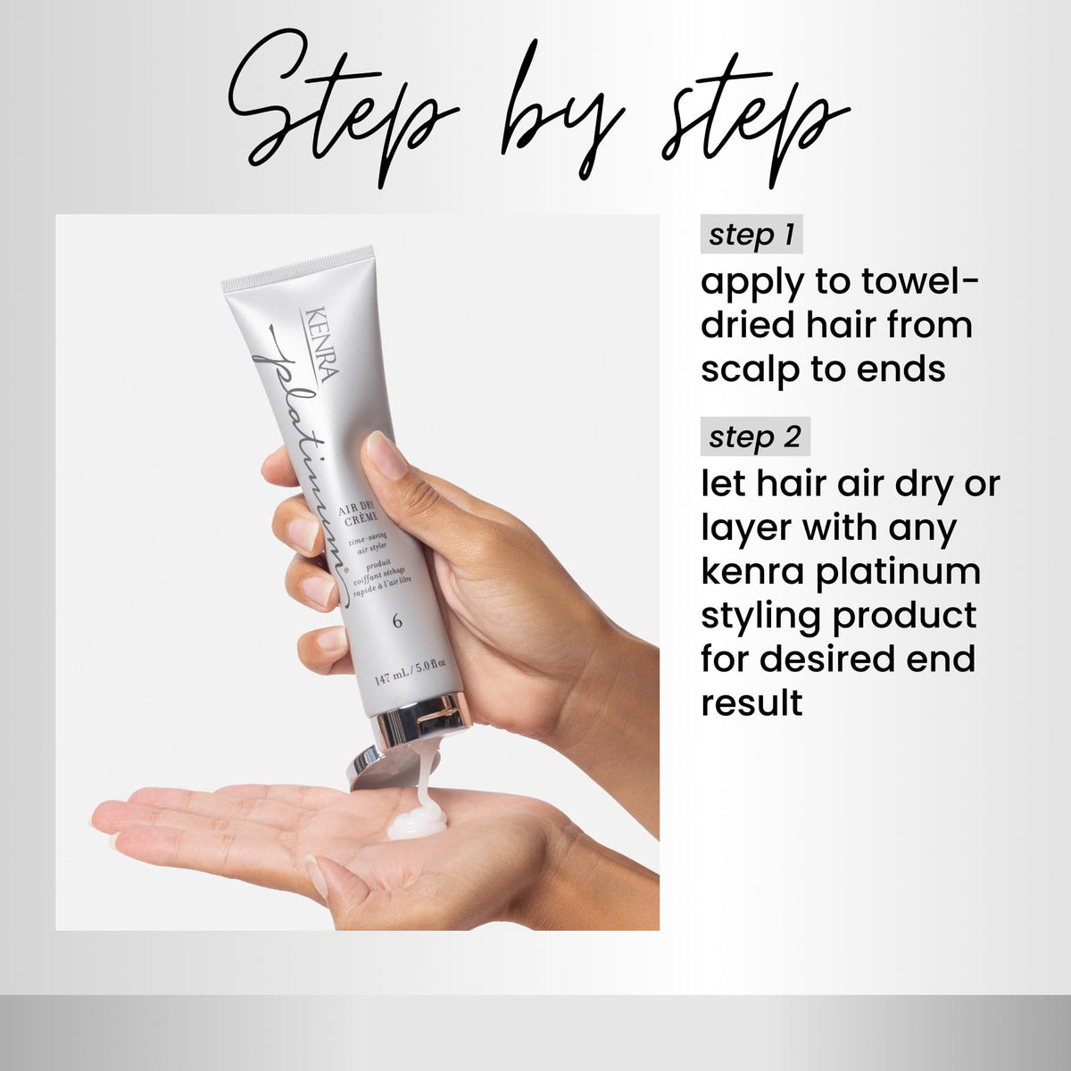 Kenra Professional Platinum Air Dry Crème 6 | Time-Saving Air Styler | Enhances Natural Body | Tames Frizz With Delicate Hold | Natural, Product Free Beauty & Personal Care Kenra