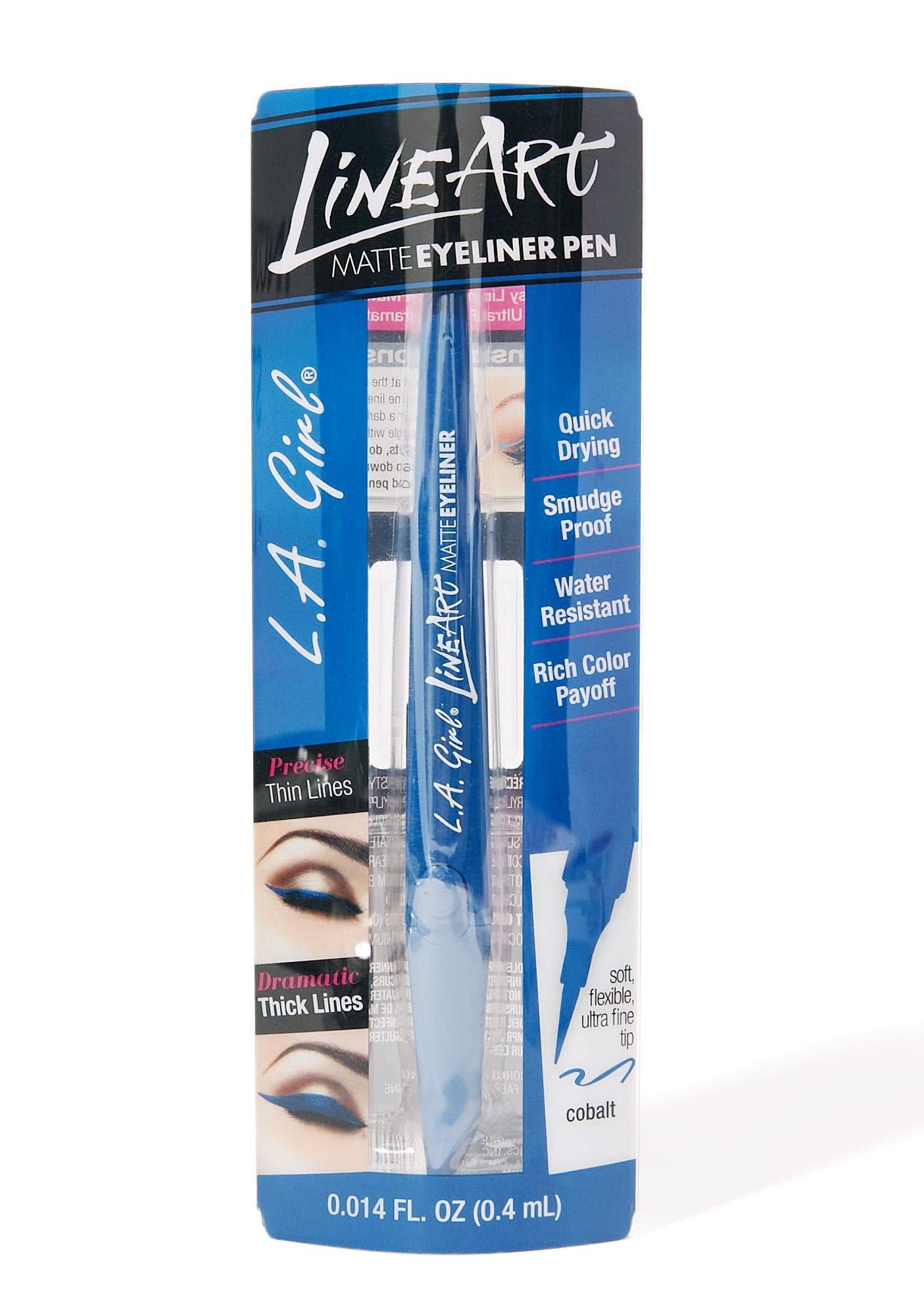 L.A. Girl Line Art Matte Eyeliner, Cobalt GLE714 Beauty & Personal Care L.A. Girl