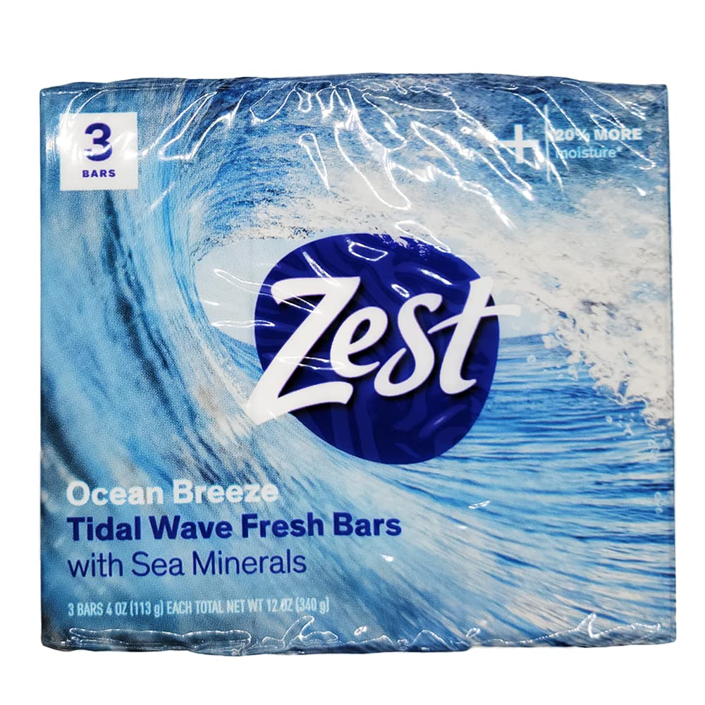 Zest Bar Soap 3 ct, ocean breeze, 12 Ounce Beauty & Personal Care Zest